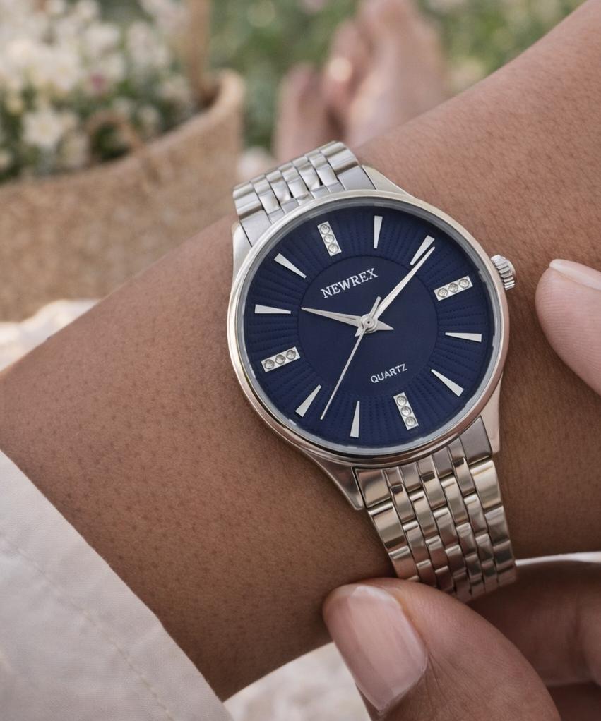 Relógio Feminino Dourado Newrex W4950LA