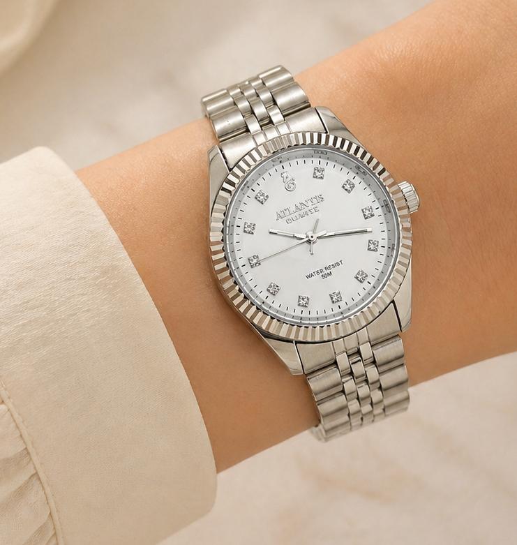 Relógio Feminino Atlantis Prata Lançamento