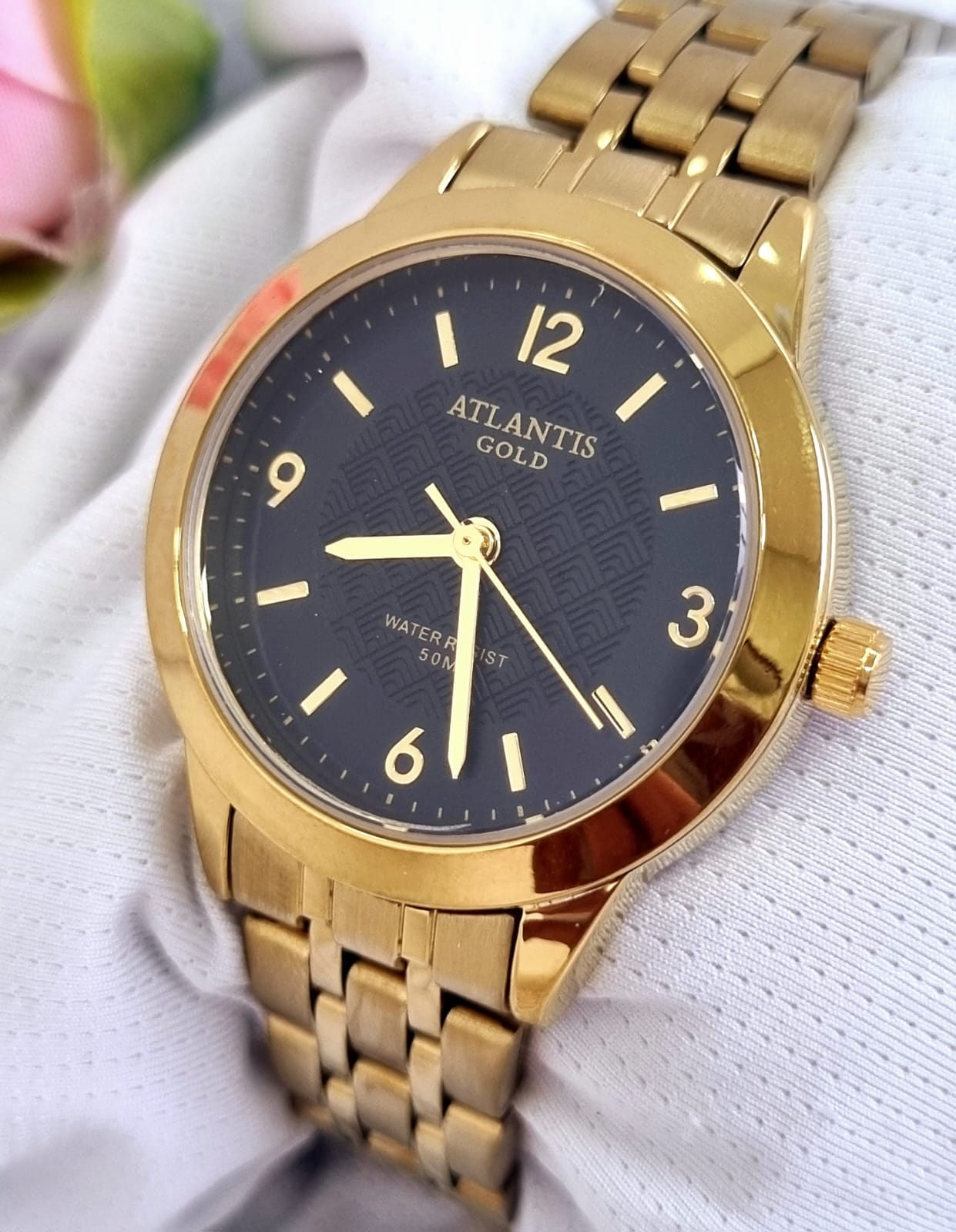 Relógio Banhado a Ouro Atlantis W2001