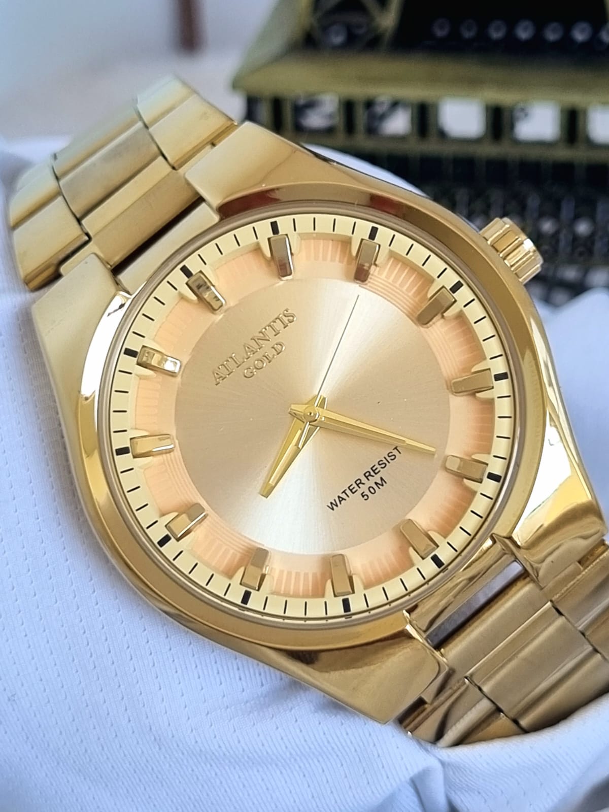 Relógio Banhado a Ouro Atlantis Gold G3458