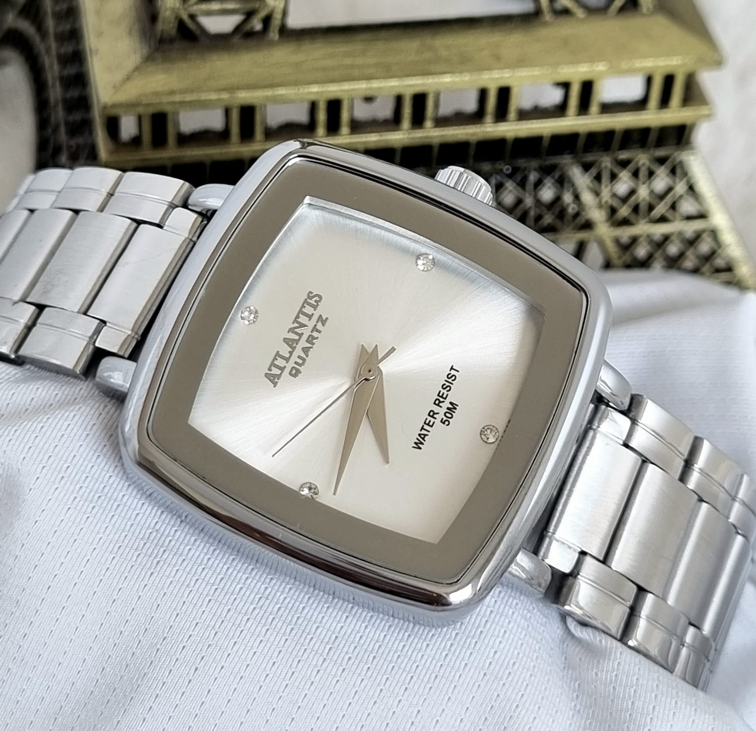 Relógio Feminino Prata Atlantis G3503FP