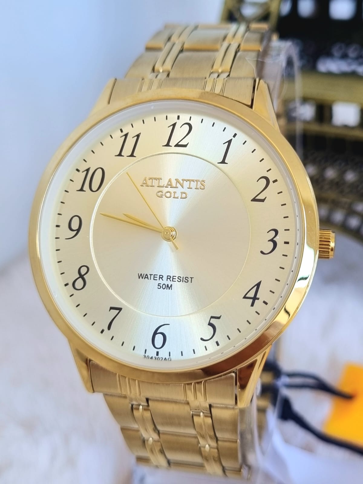 Relógio Atlantis Dourado A3043N