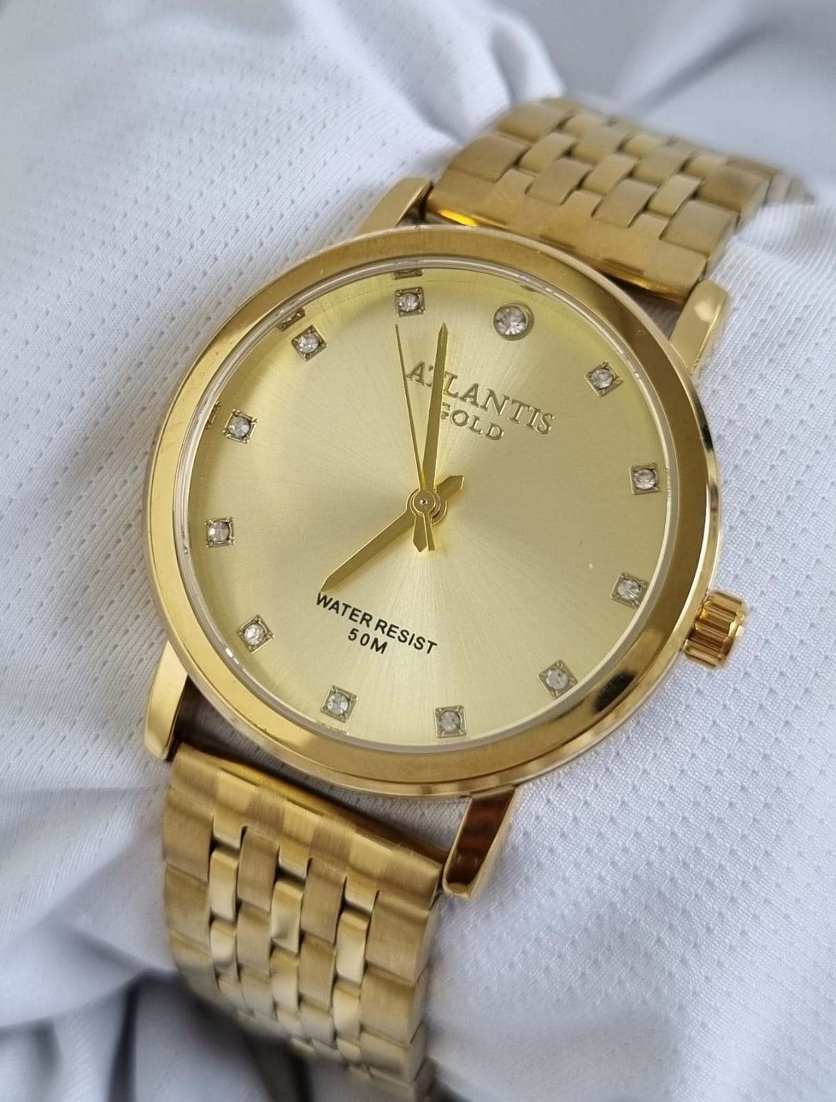 Relógio Atlantis Dourado Feminino B2006DC