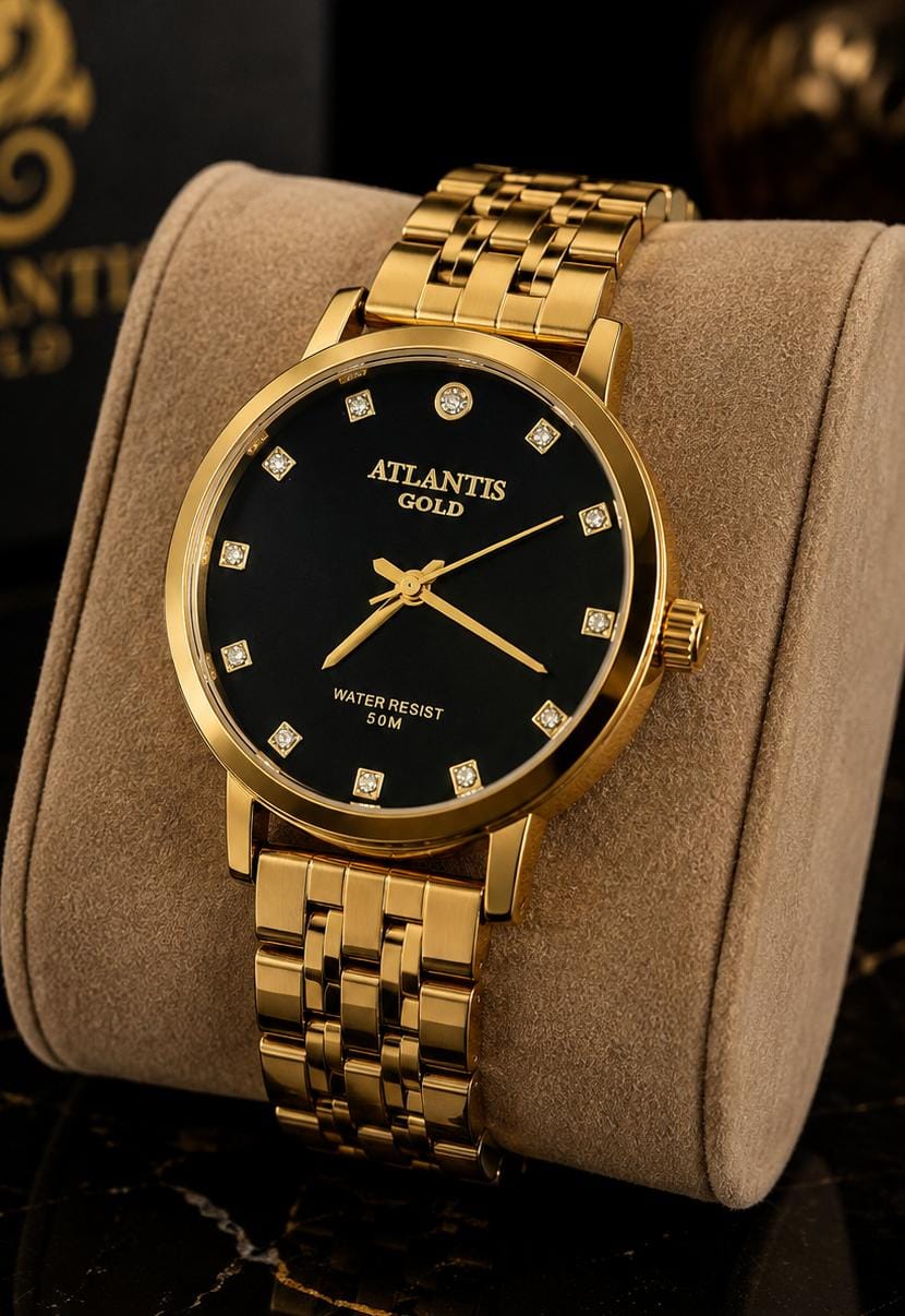 Relógio Atlantis Dourado Feminino B2006DP