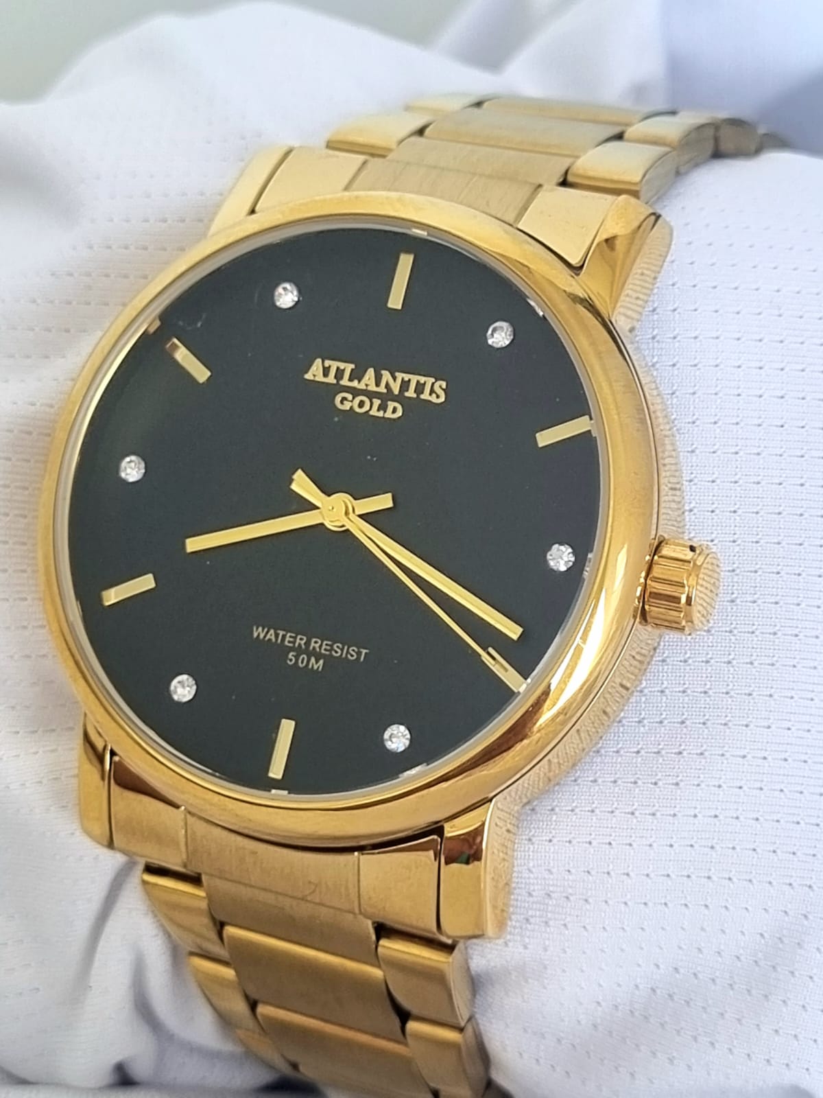 Relógio Atlantis Dourado  Feminino G2004P