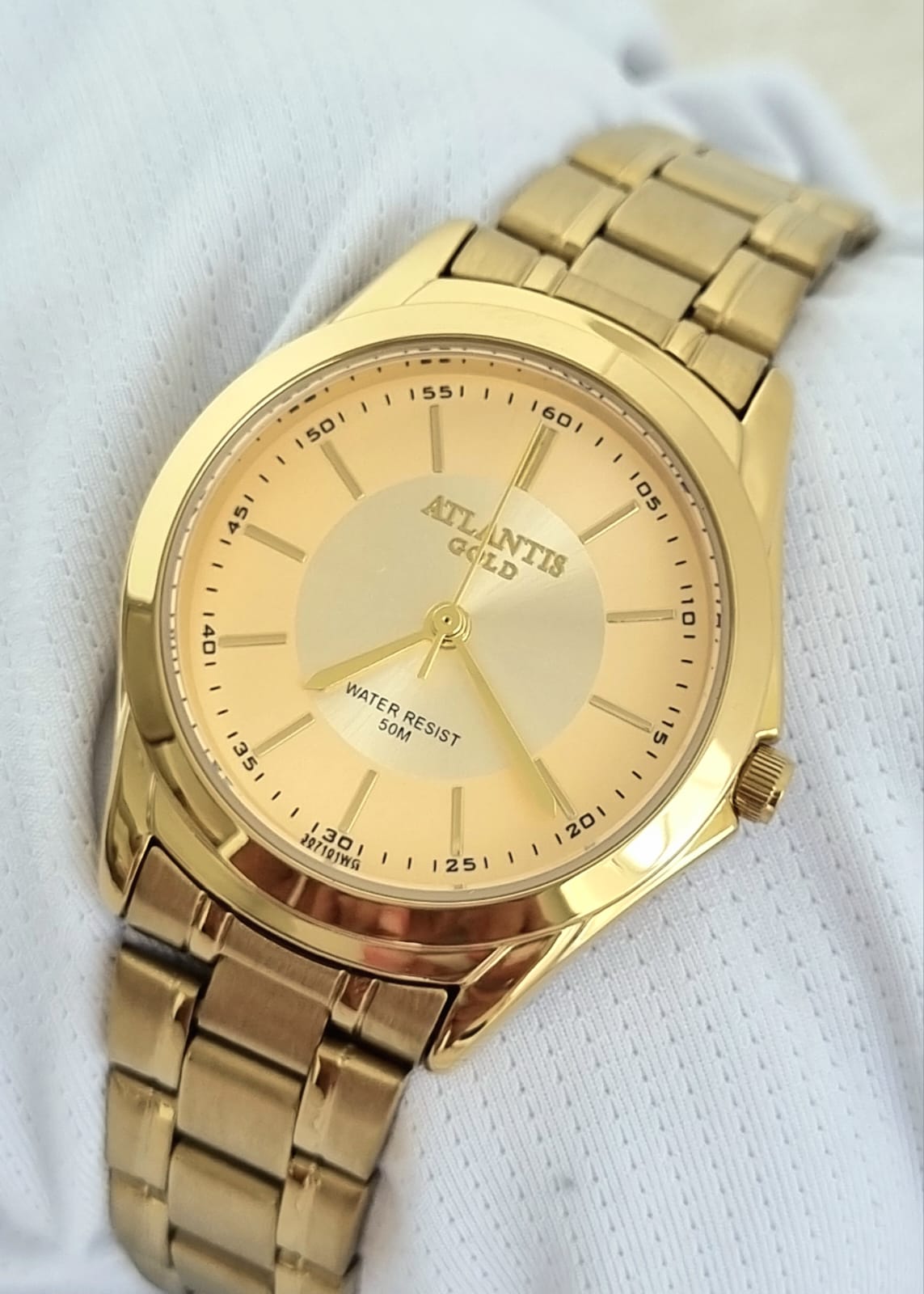 Relógio Atlantis Dourado Feminino w3071C