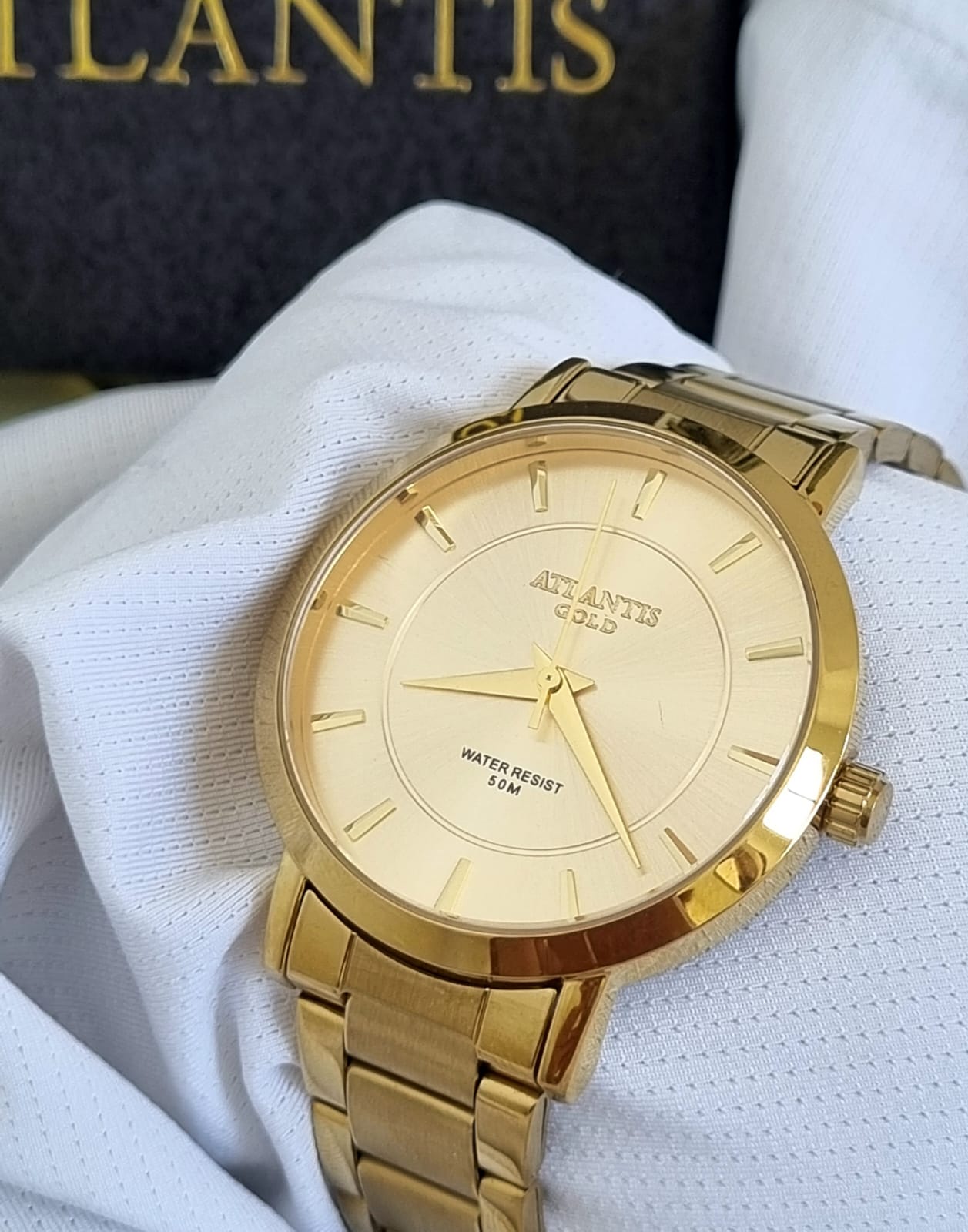 Relógio Atlantis Dourado Feminino w3071C
