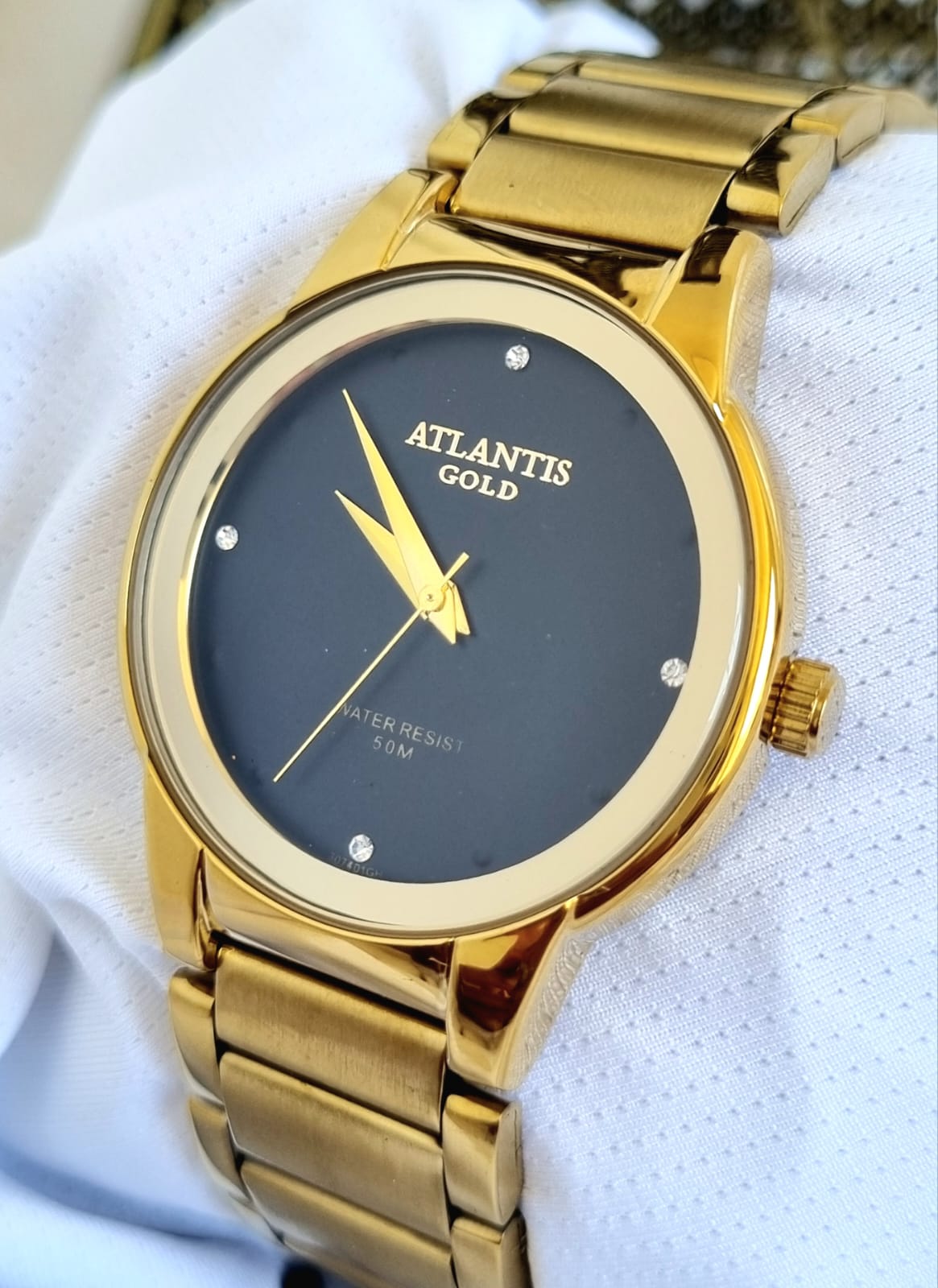 Relógio Atlantis Dourado G3074