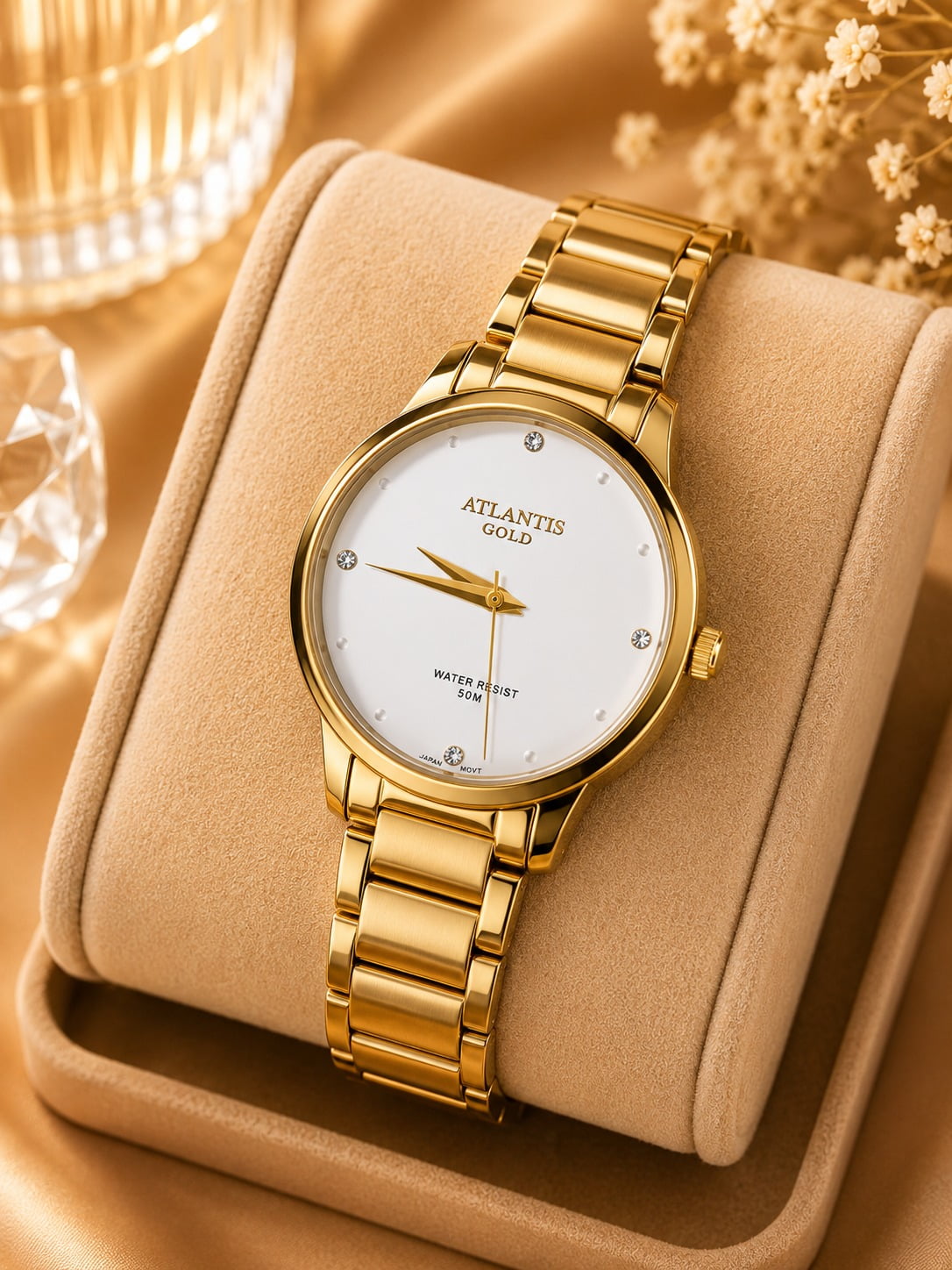 Relógio Atlantis Dourado G3074B