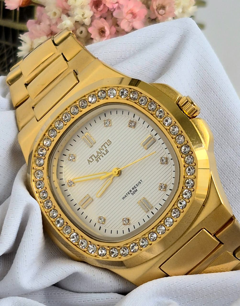 Relógio Atlantis Dourado G7015B