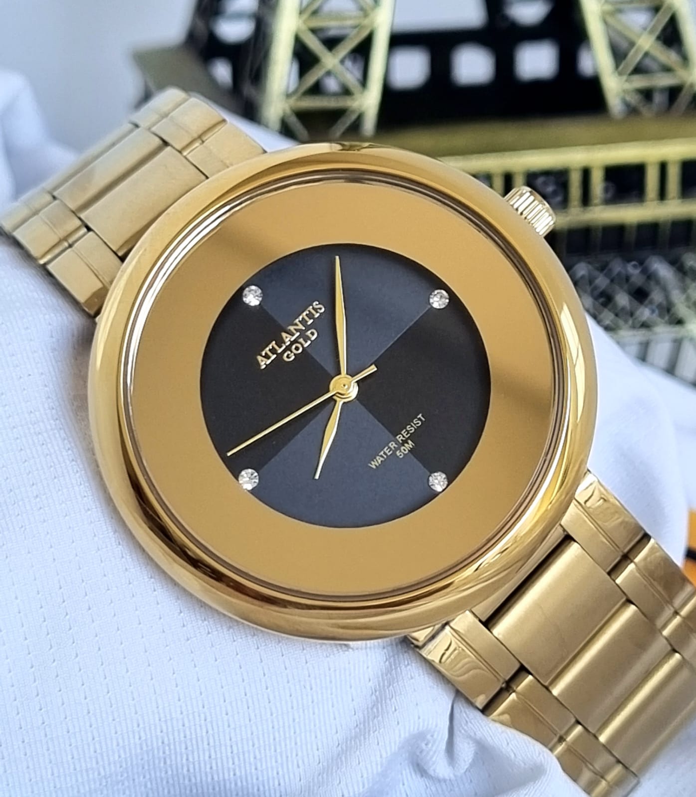 Relógio Atlantis Feminino Dourado G3504DPP