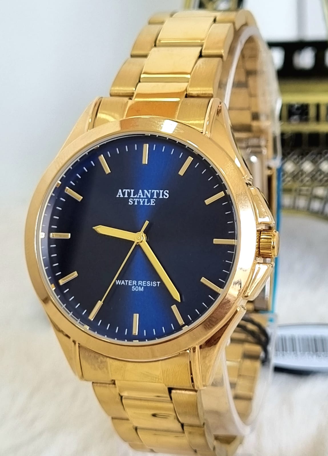 Relógio Atlantis Feminino Dourado G7001