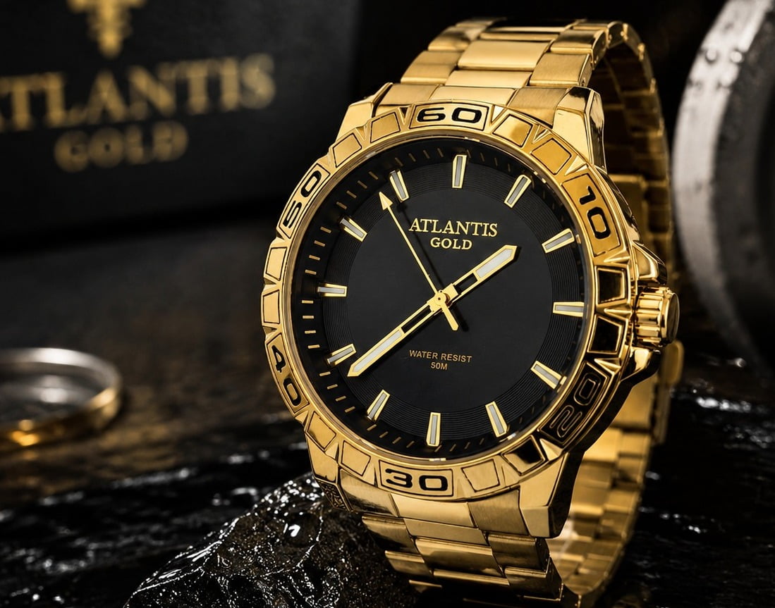Relógio Atlantis Gold Masculino A8094P
