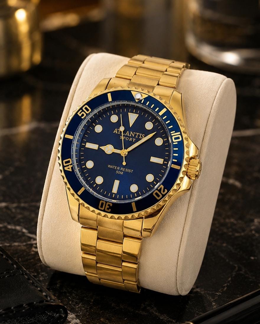 Relógio Atlantis Masculino A8062 Azul