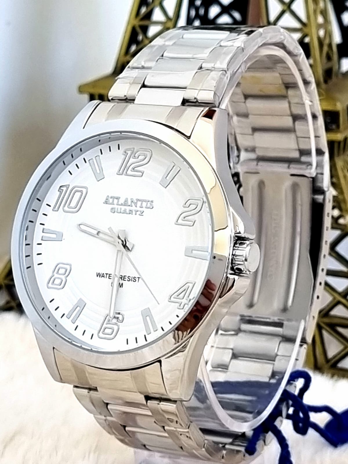 Relógio Atlantis Masculino  A8063 Prata