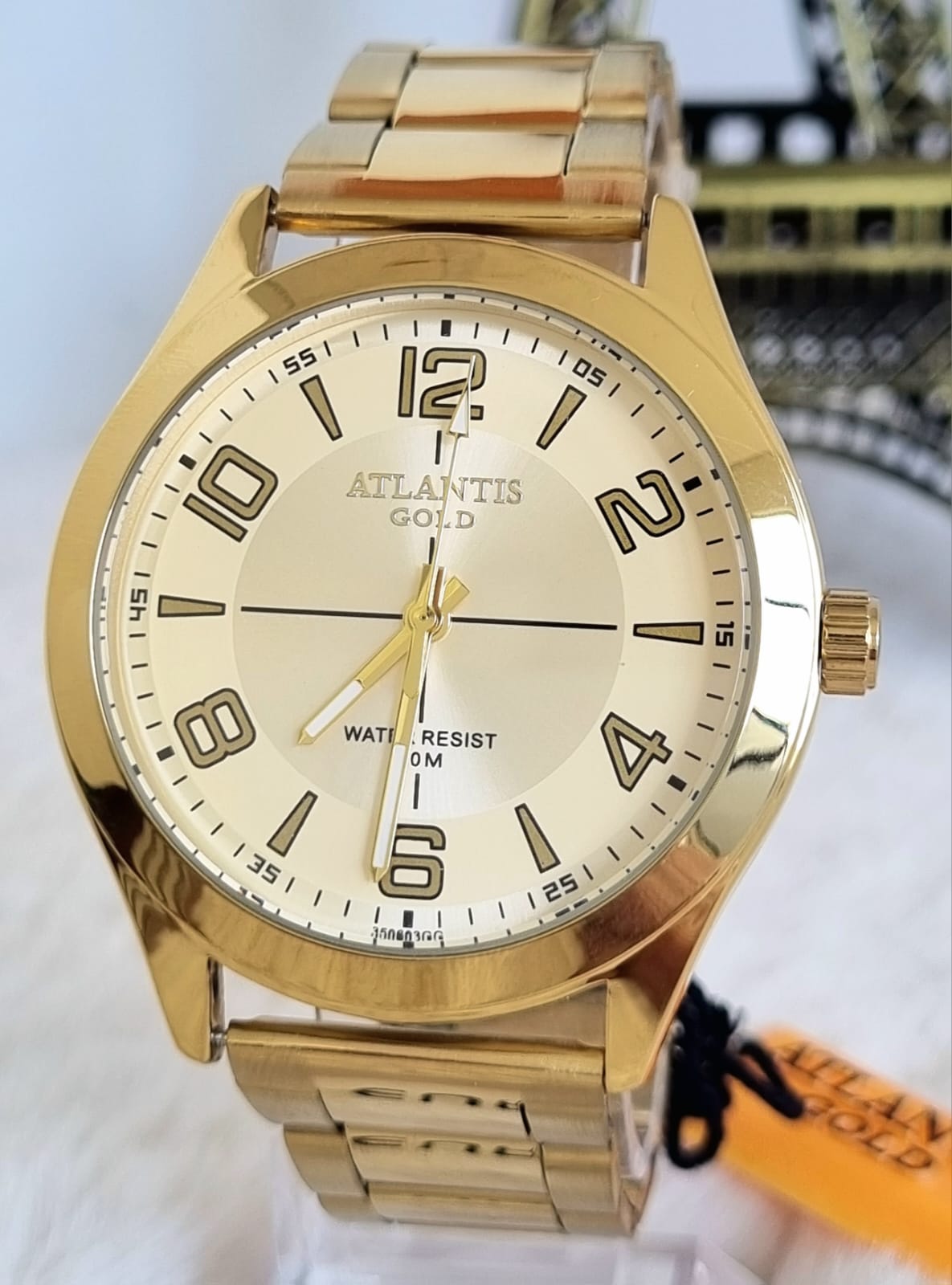 Relógio Atlantis Masculino G3506D Dourado