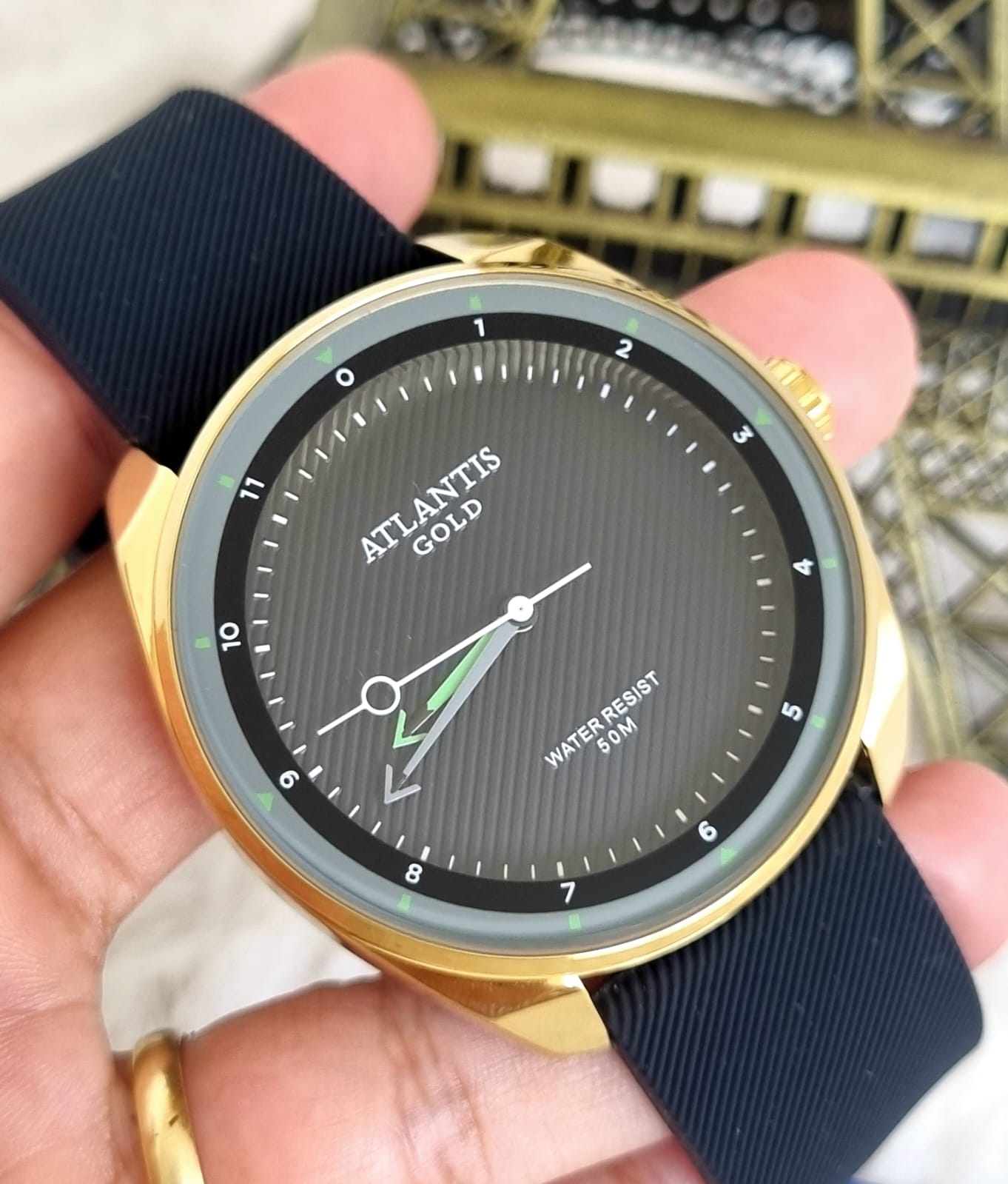 Relógio Atlantis Masculino G8056AD Dourado