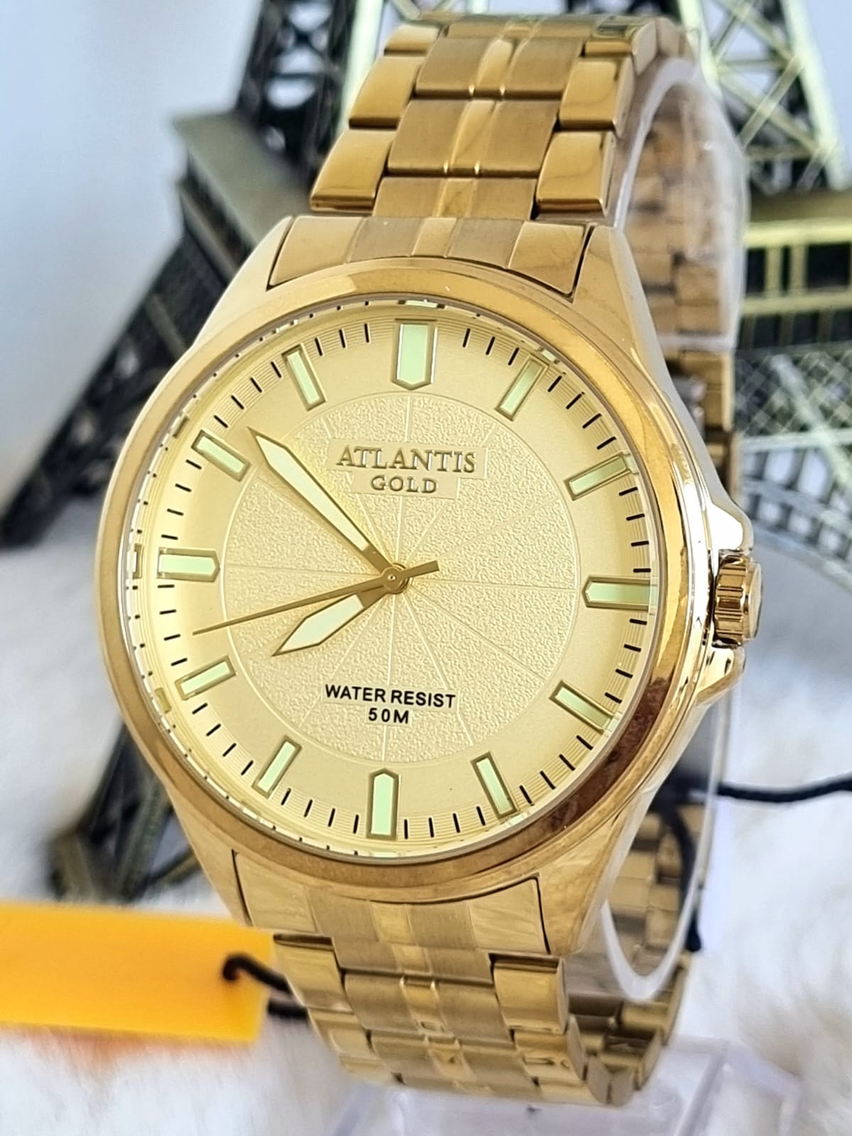 Relógio Atlantis Masculino Prata A8049DD