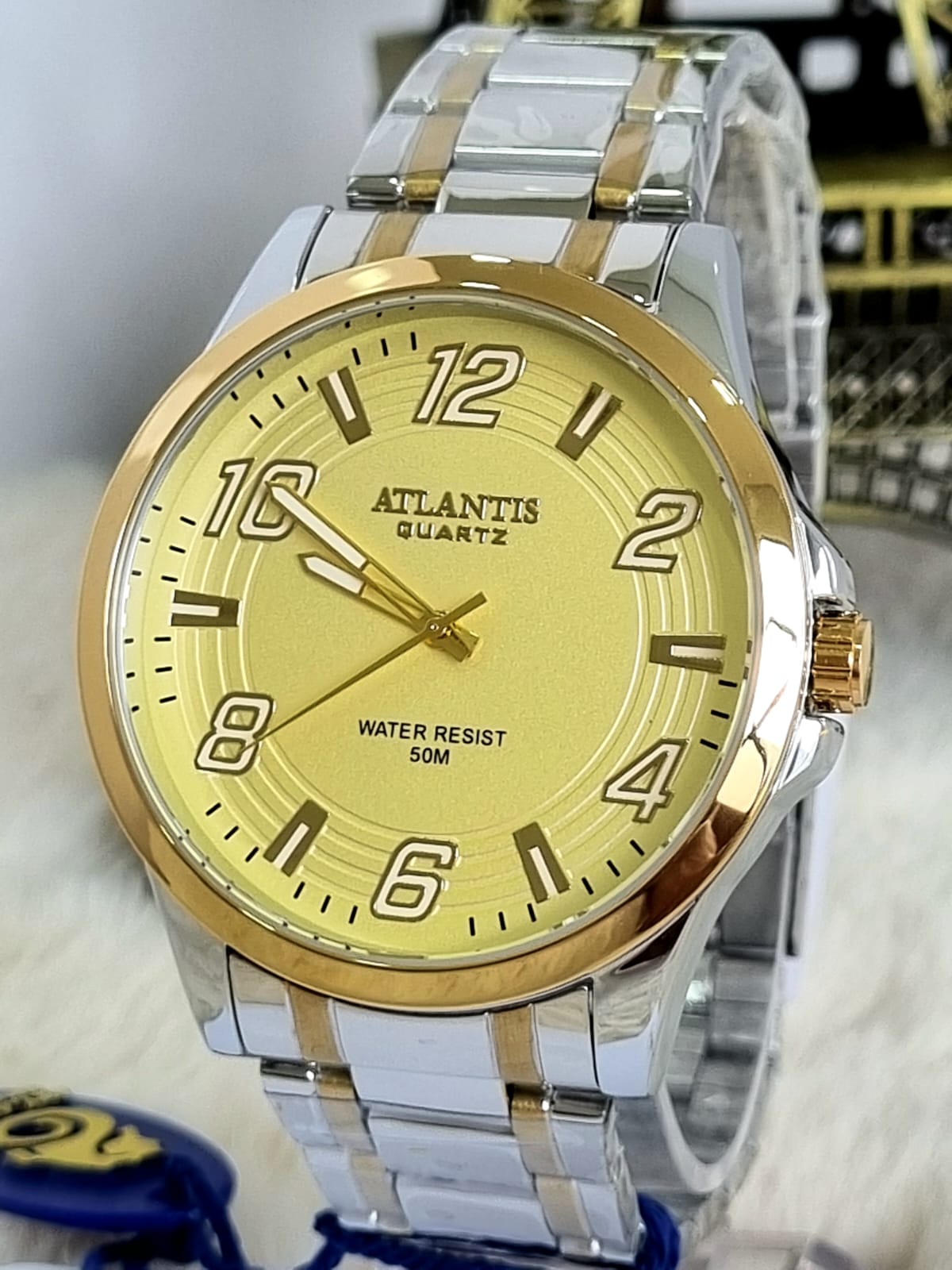 Relógio Atlantis Masculinos A8063ADourado