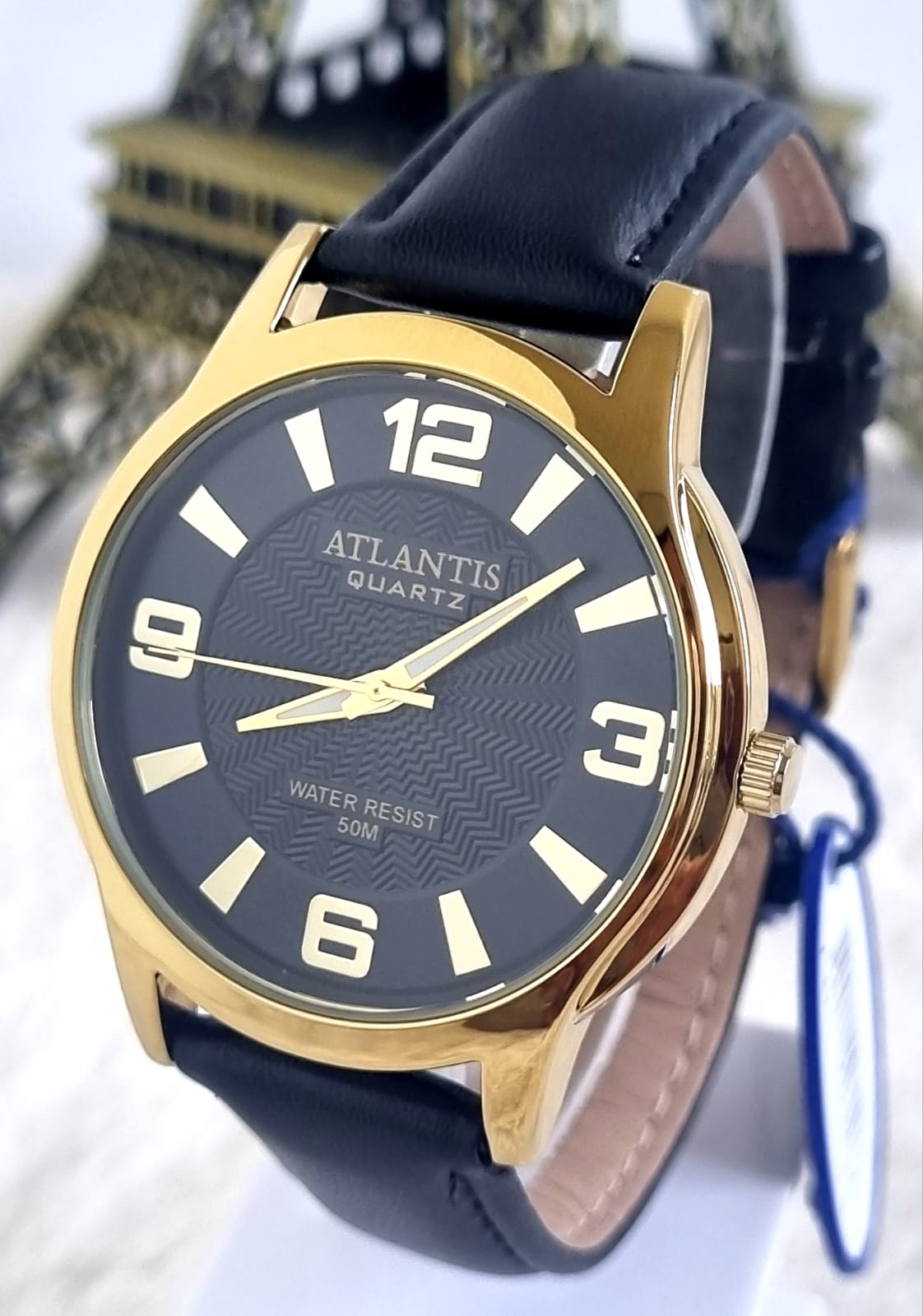 Relógio Atlantis Pulseira em Couro