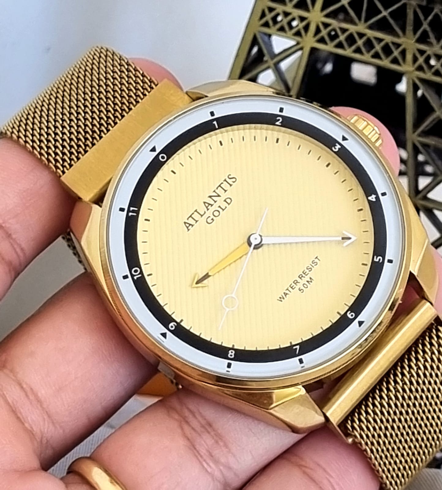 Relógio Atlantis Pulseira Esteira G8056