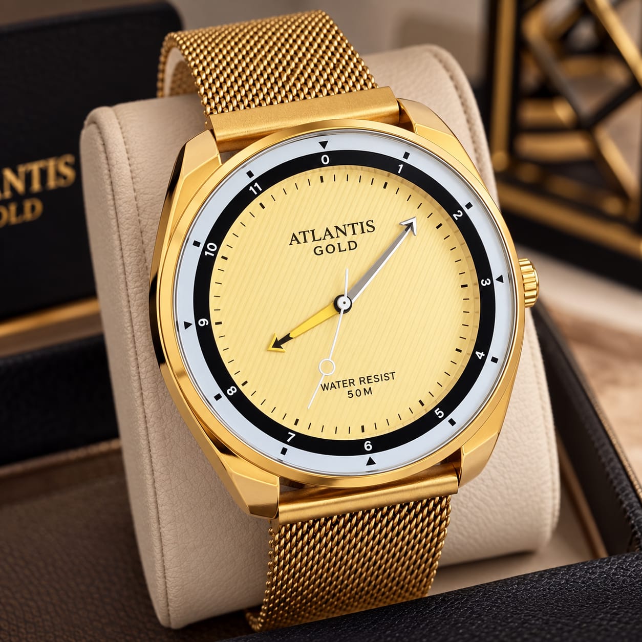 Relógio Atlantis Pulseira Esteira G8056