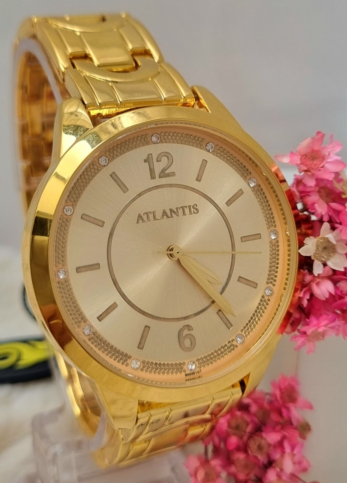 Relógio Banhado a Ouro Atlantis B660G