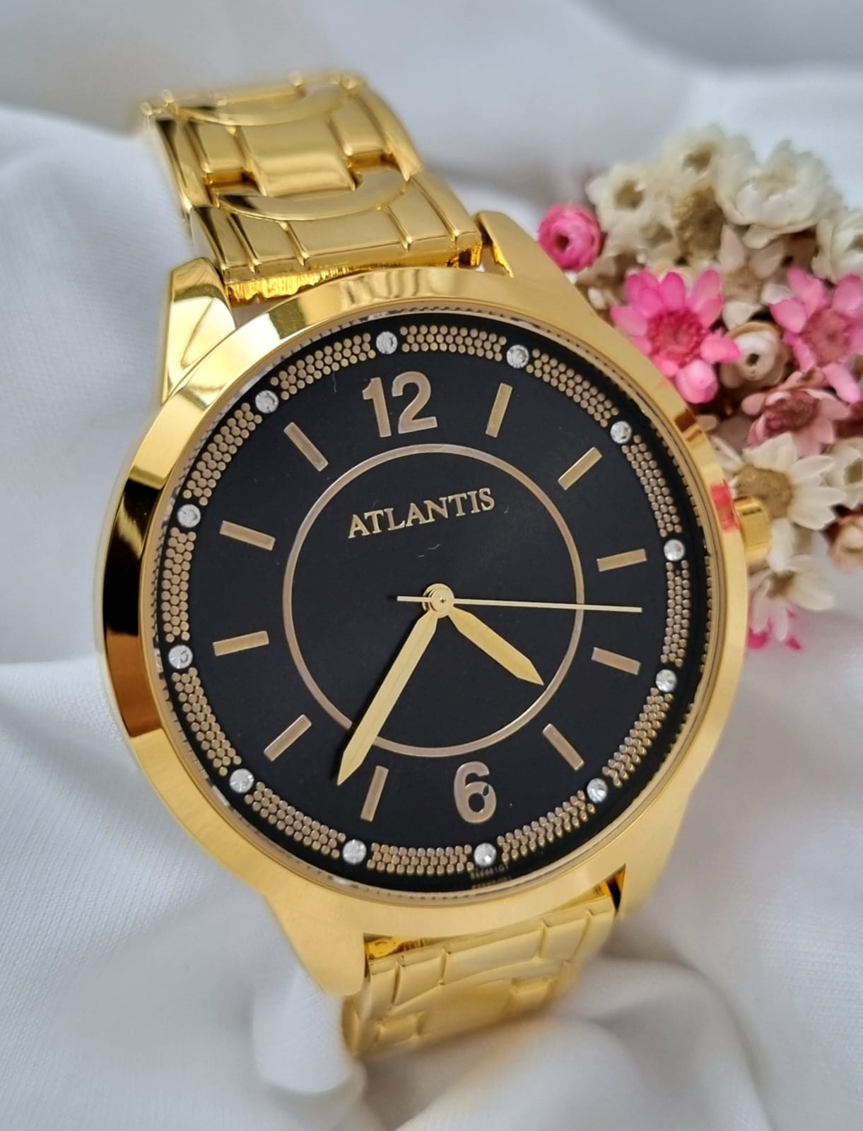 Relógio Banhado a Ouro Atlantis B660G2