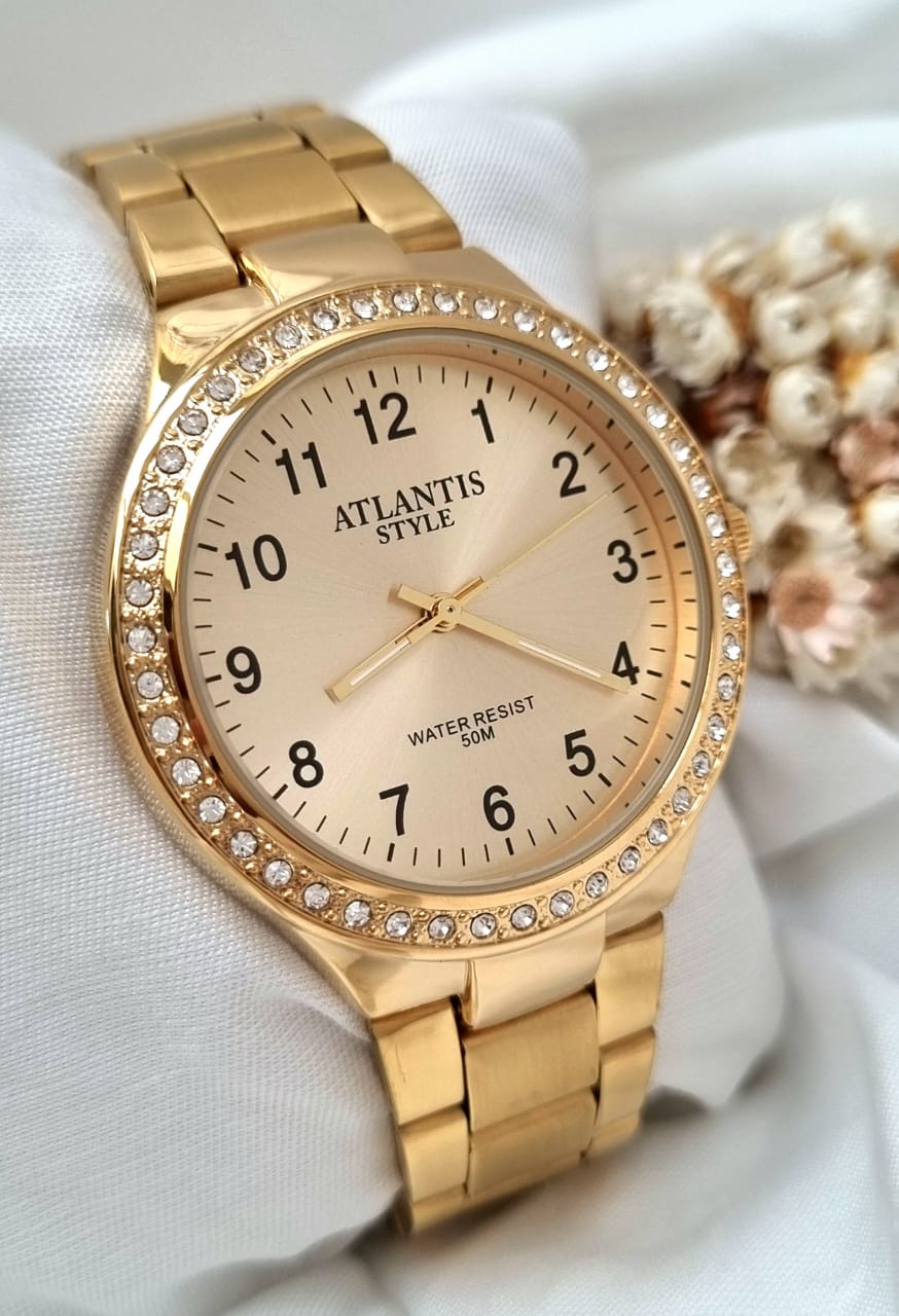 Relógio Banhado a Ouro Atlantis B90094