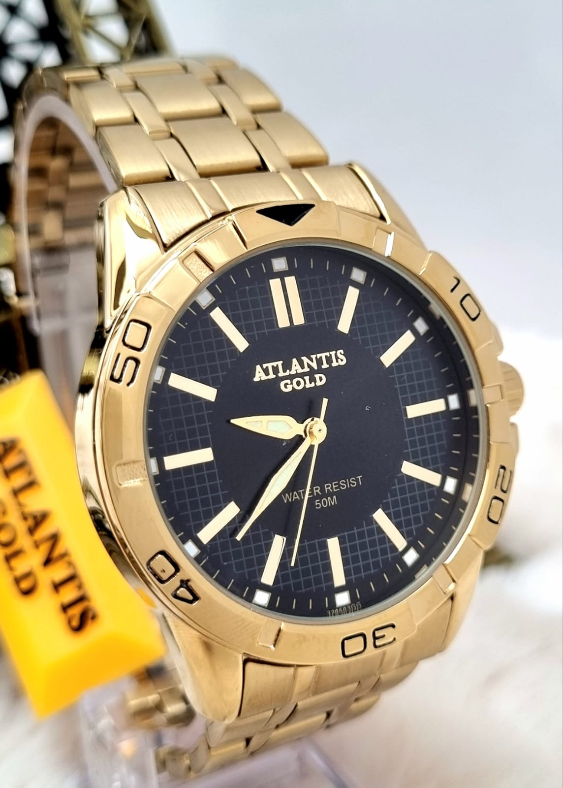 Relógio Banhado a Ouro Atlantis G32052