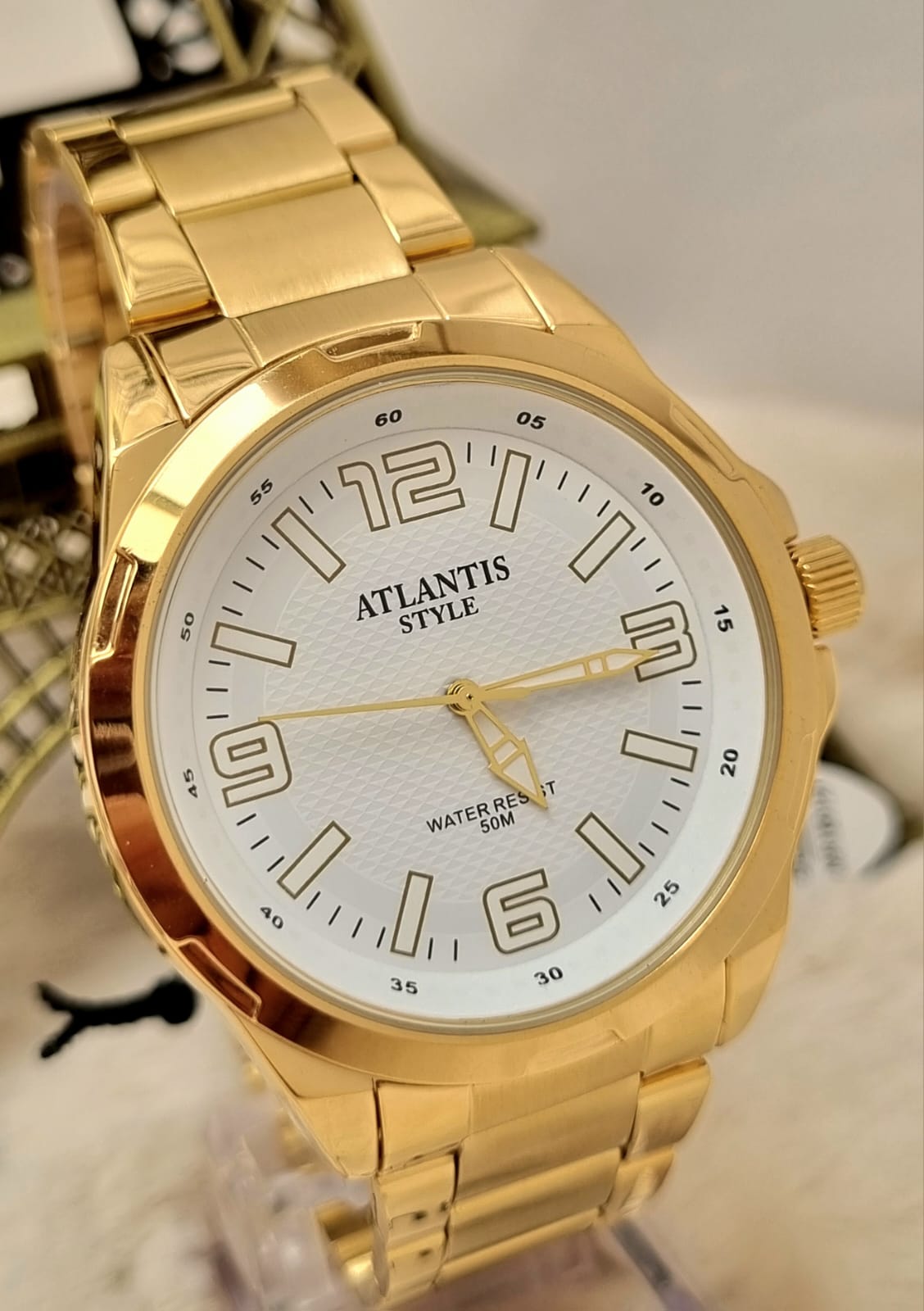Relógio Banhado a Ouro Atlantis G90072