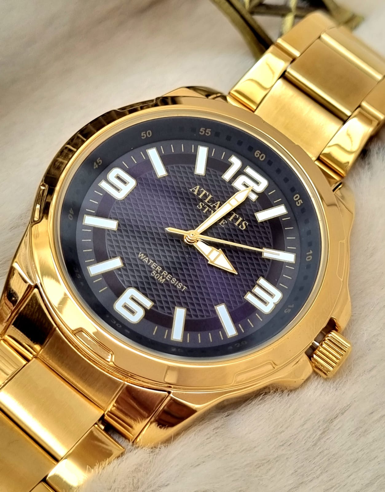 Relógio Banhado a Ouro Atlantis G90073