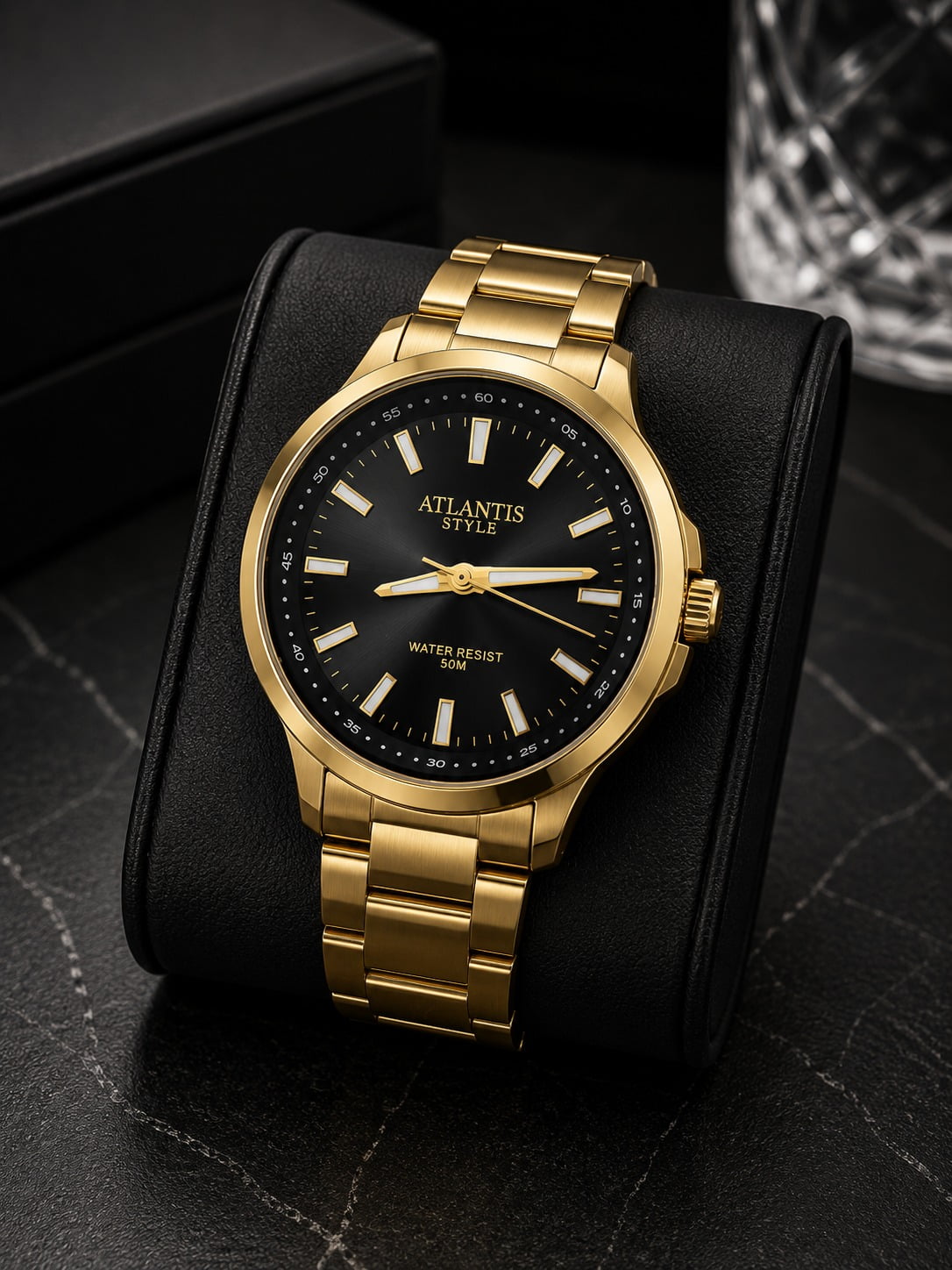 Relógio Banhado a Ouro Atlantis G90075
