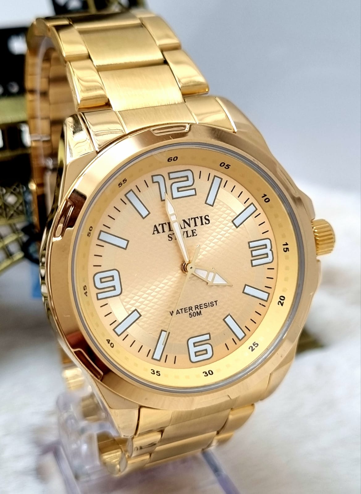 Relógio Banhado a Ouro Atlantis G90076