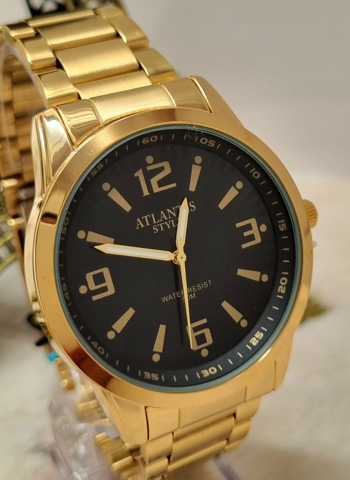 Relógio Banhado a Ouro Atlantis G90085