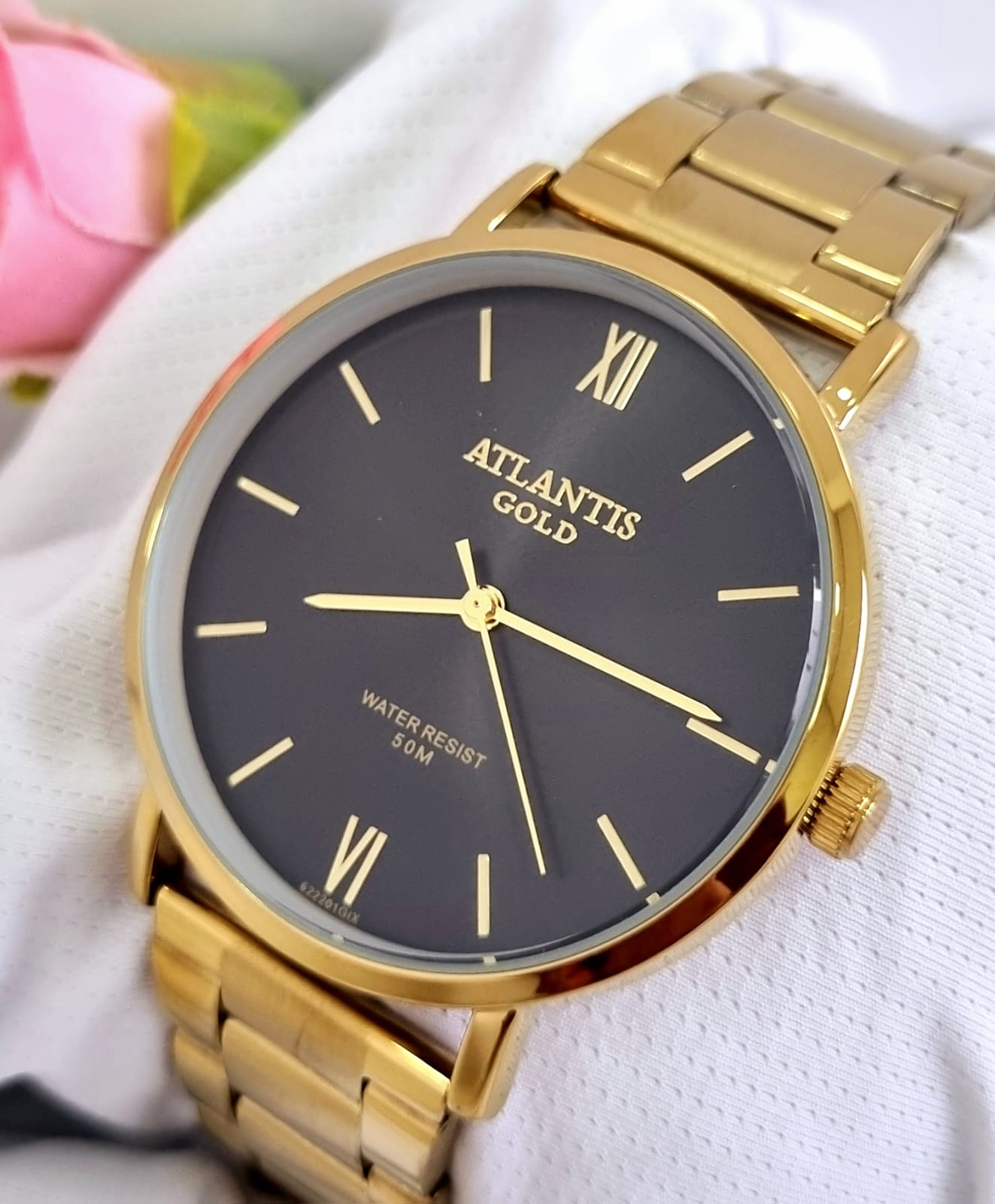 Relógio Banhado a Ouro Atlantis Gold