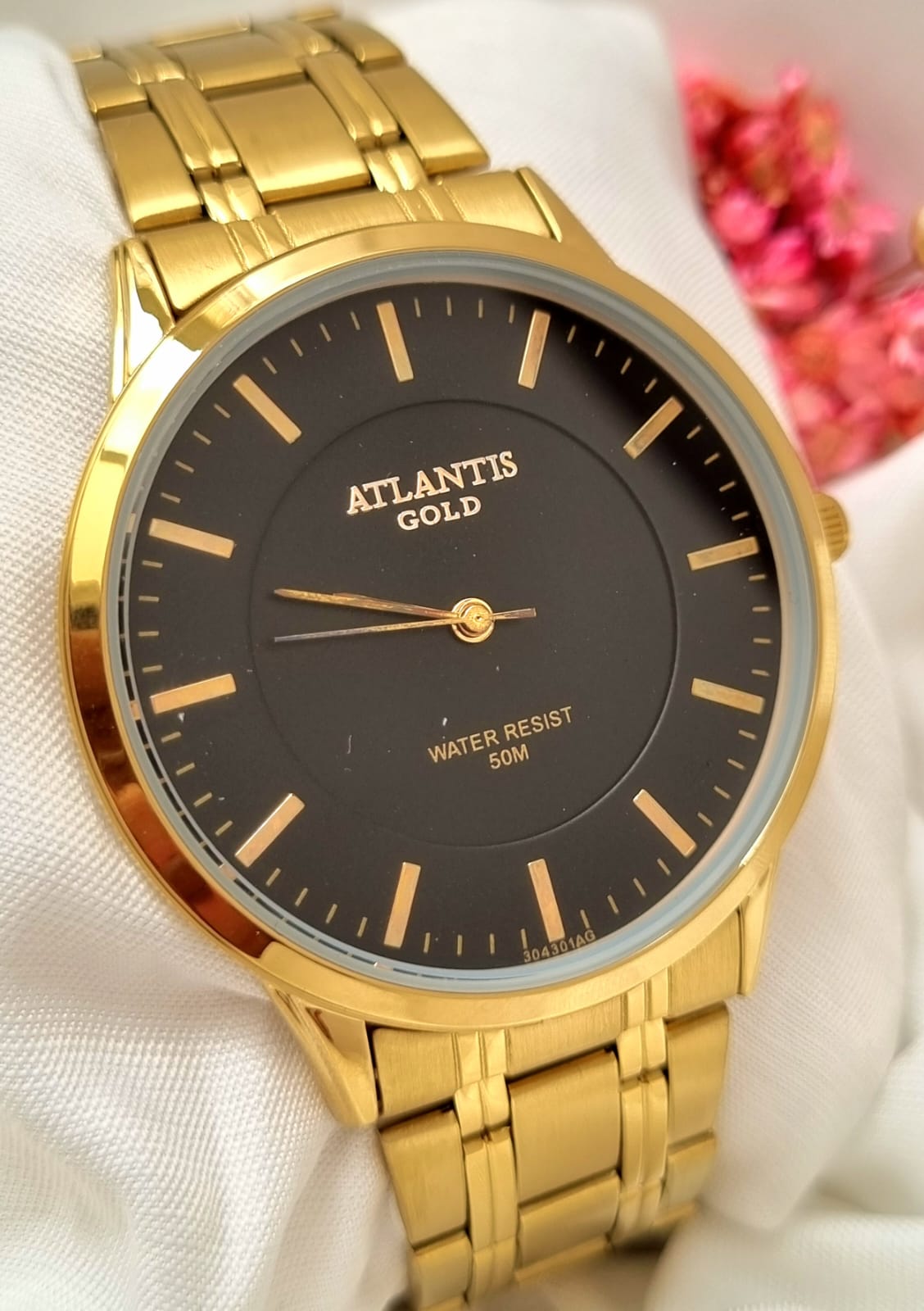 Relógio Banhado a Ouro Atlantis Gold A30431
