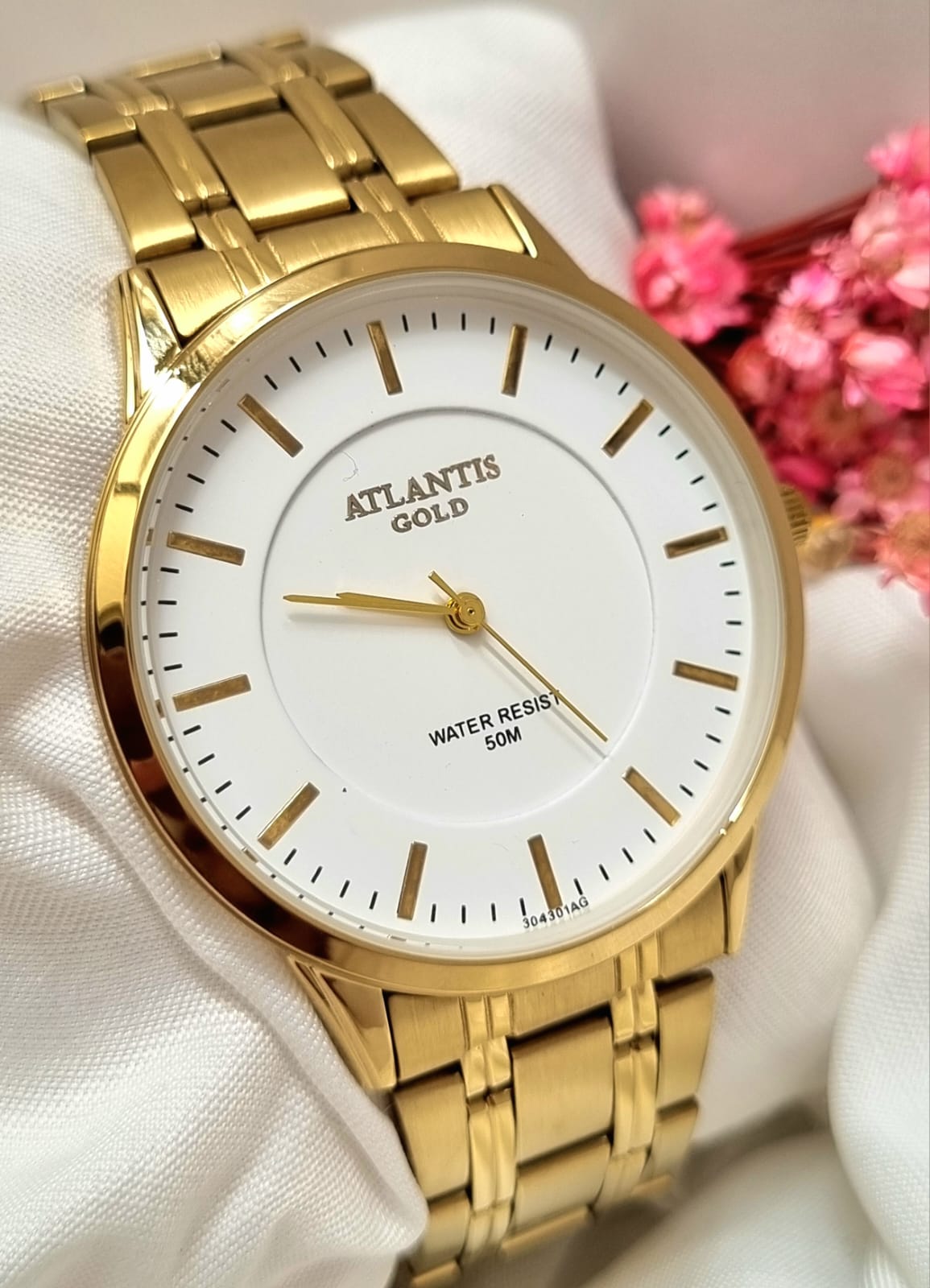 Relógio Banhado a Ouro Atlantis Gold A30432
