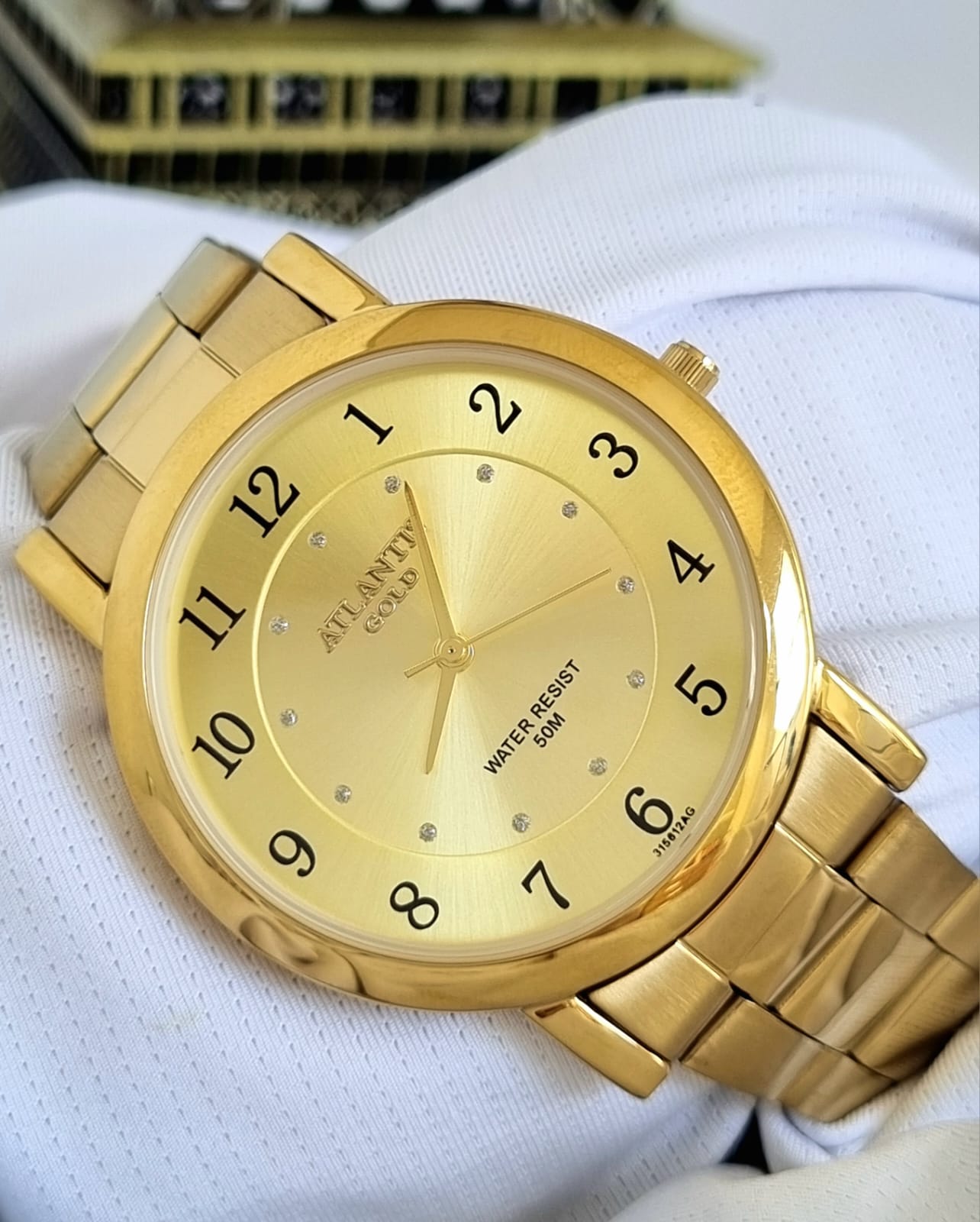 Relógio Banhado a Ouro Atlantis Gold A31561D
