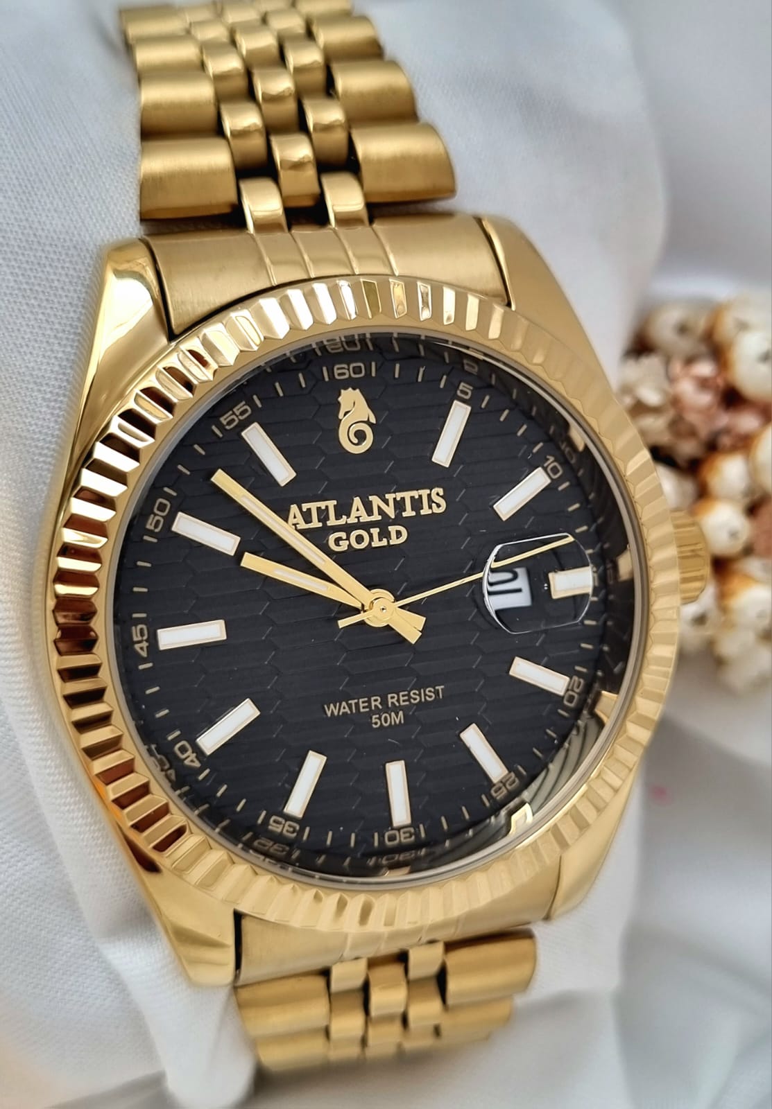Relógio Banhado a Ouro Atlantis Gold A80222