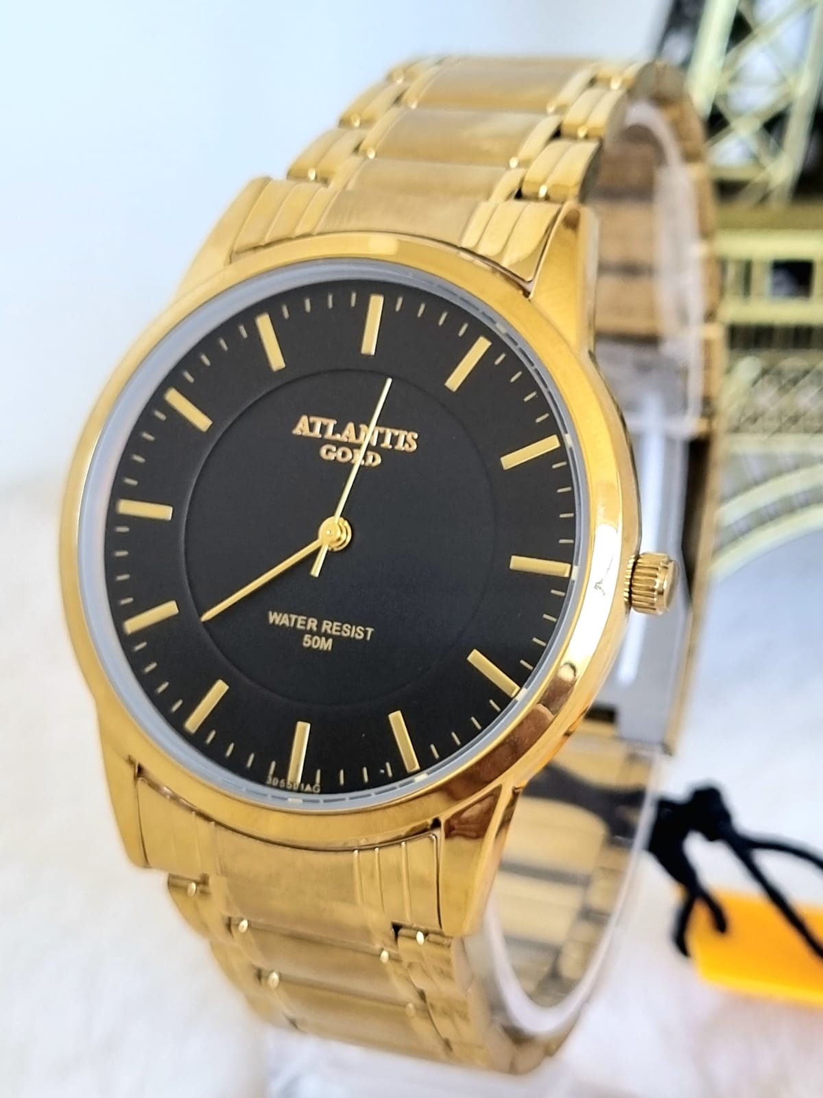 Relógio Banhado a Ouro Atlantis Gold A8055