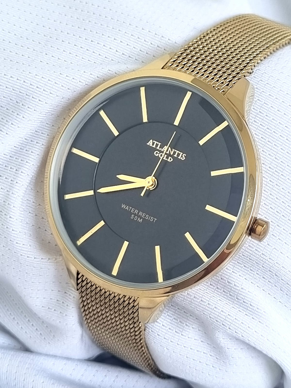 Relógio Banhado a Ouro Atlantis Gold B8004P