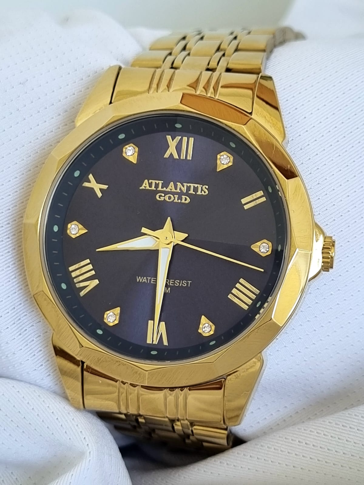 Relógio Banhado a Ouro Atlantis Gold B8029