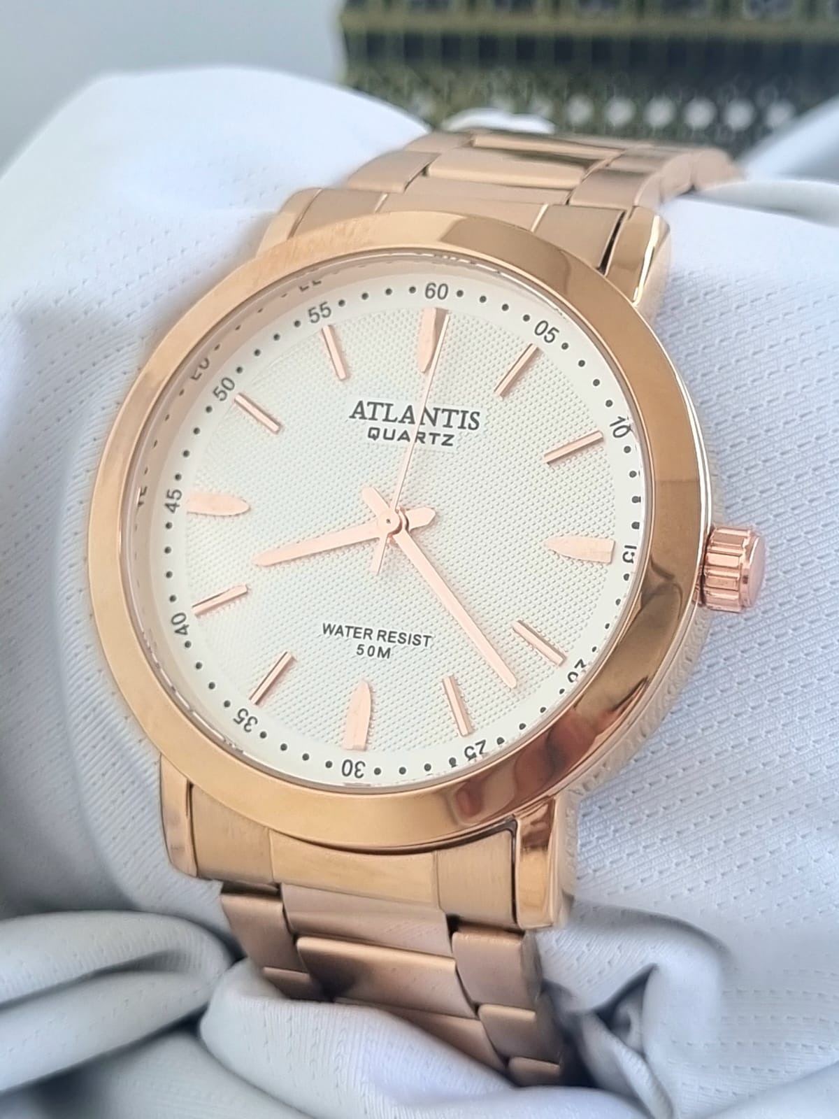 Relógio Banhado a Ouro Atlantis Gold G2005RB