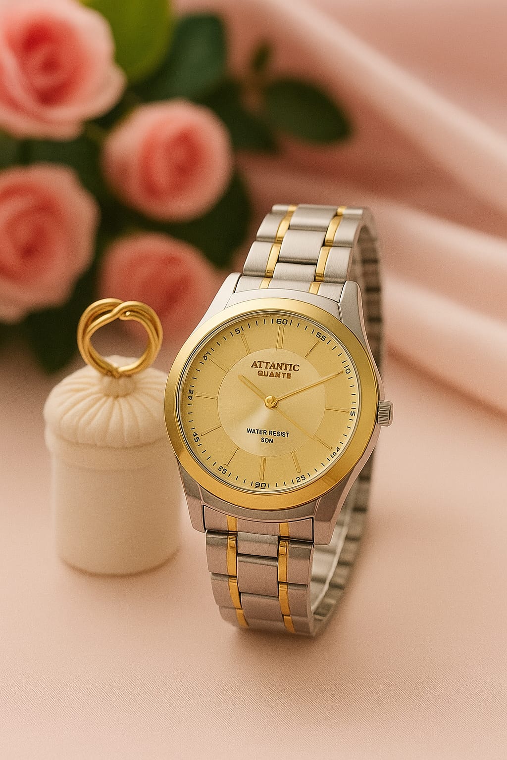 Relógio Banhado a Ouro Atlantis Gold G3071