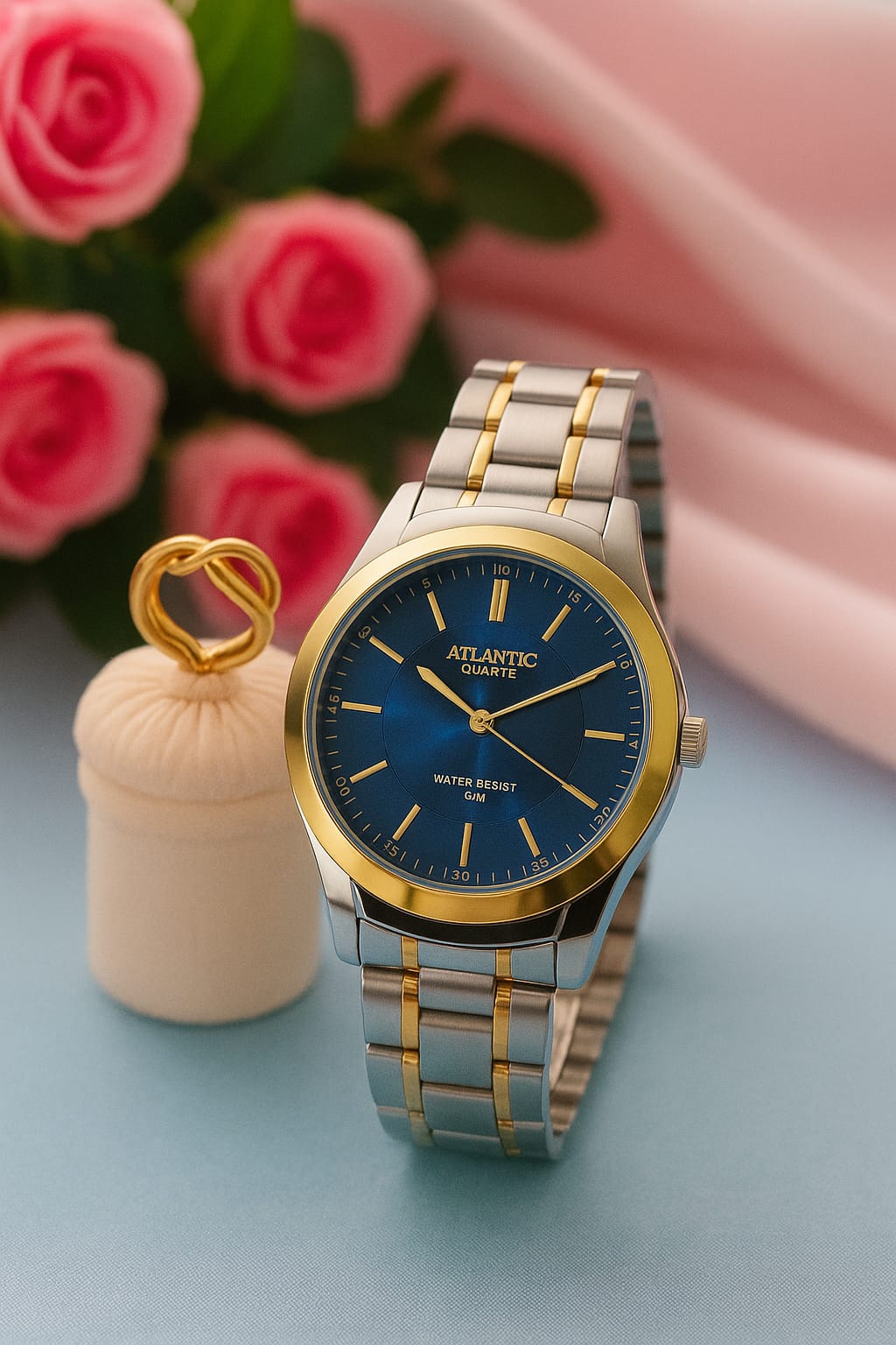 Relógio Banhado a Ouro Atlantis Gold G3071A