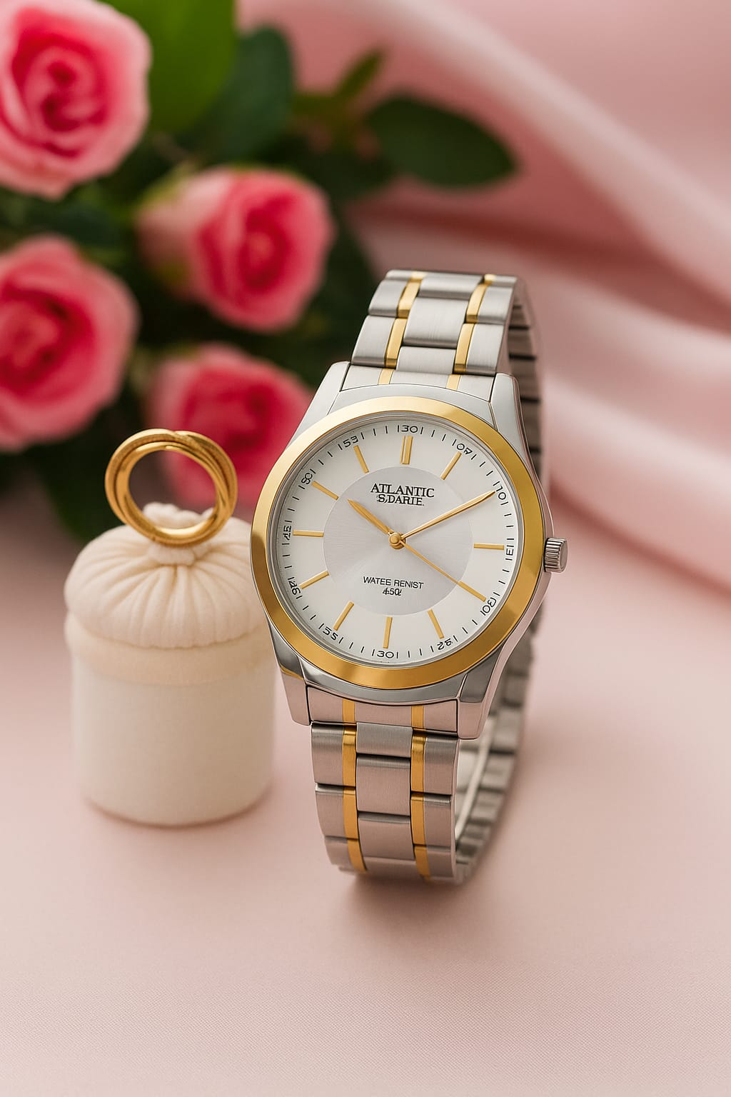 Relógio Banhado a Ouro Atlantis Gold G3071B