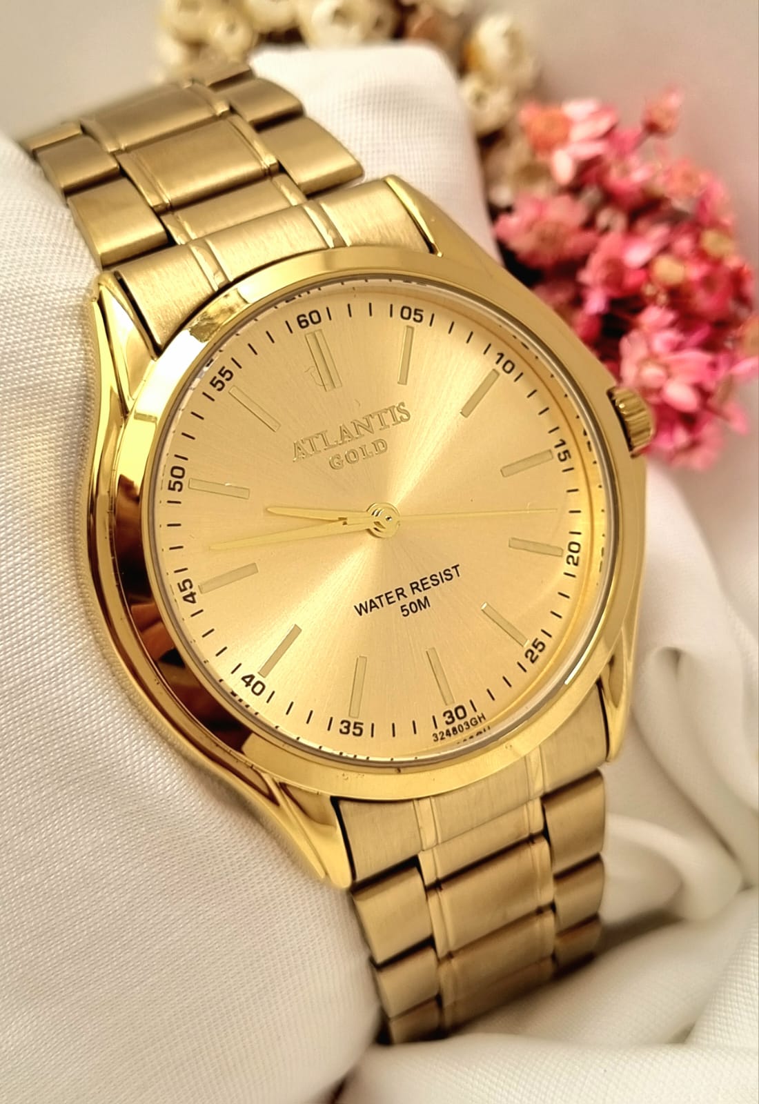Relógio Banhado a Ouro Atlantis Gold G3248
