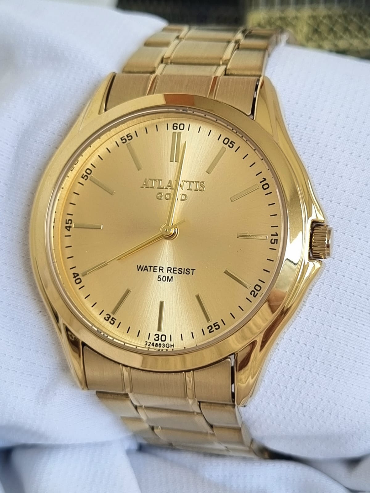 Relógio Banhado a Ouro Atlantis Gold G3248