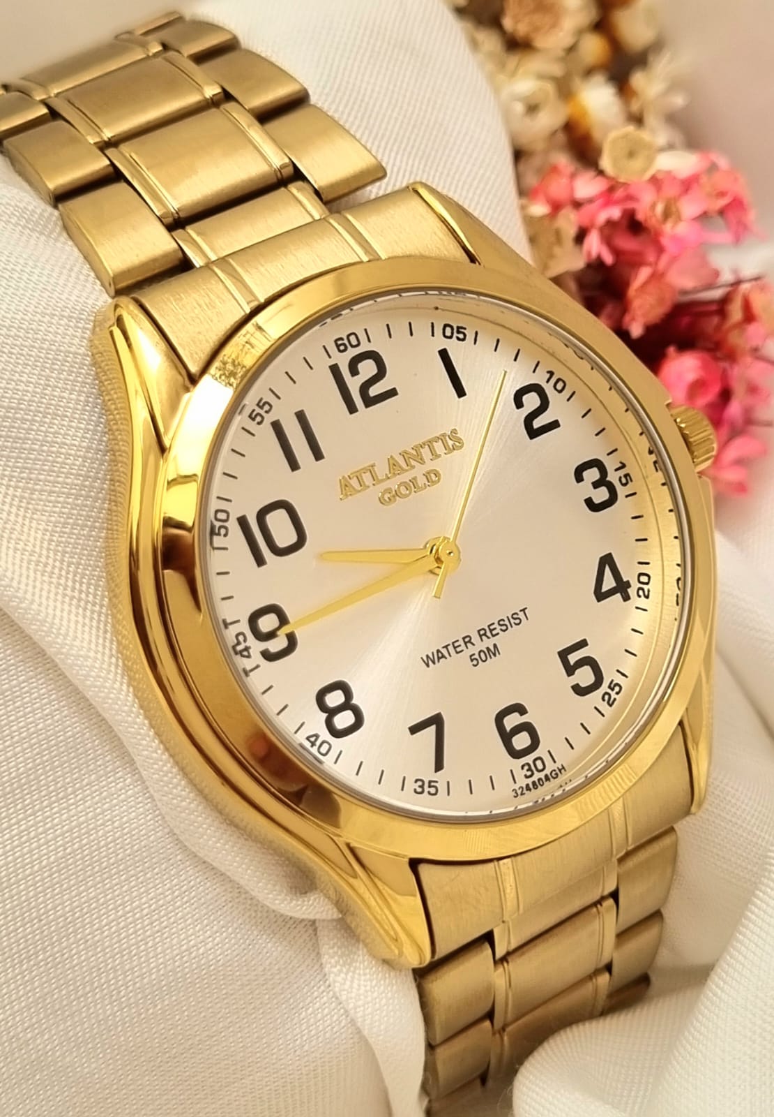 Relógio Banhado a Ouro Atlantis Gold G32481